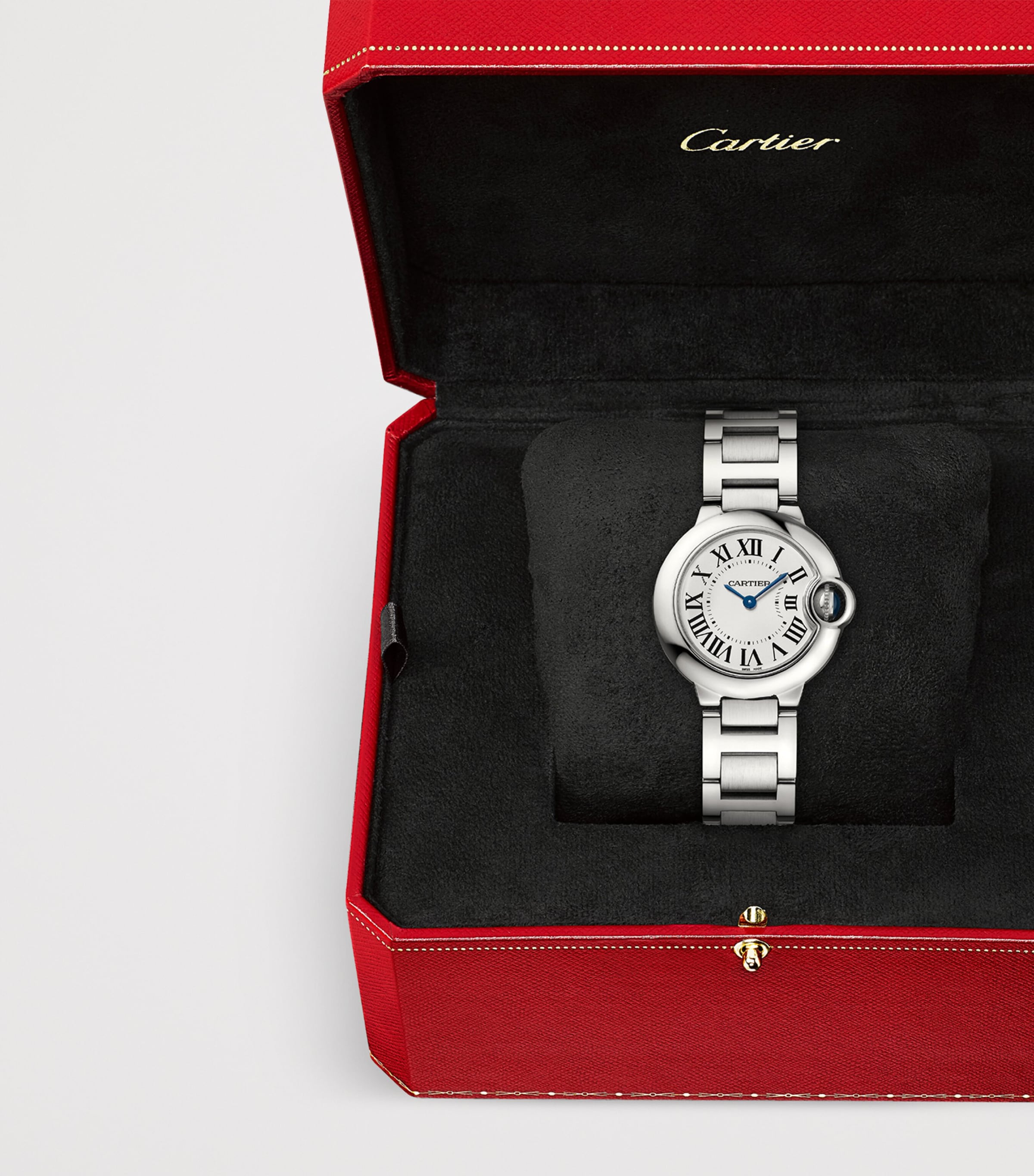 Stainless Steel Ballon Bleu de Cartier Watch 28mm SILVER Image 5