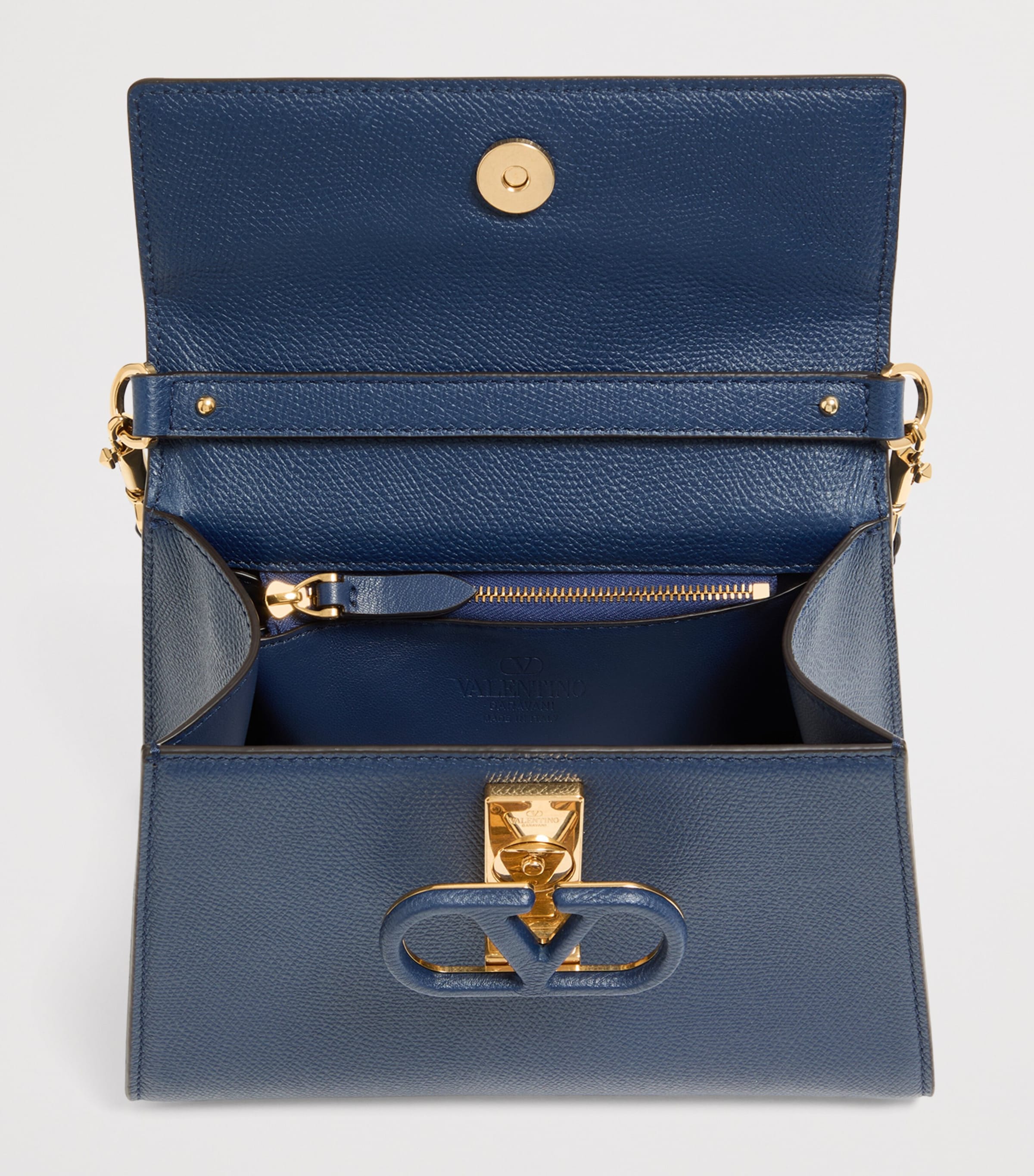 Valentino Garavani Small Leather VSLING Top-Handle Bag Image 5
