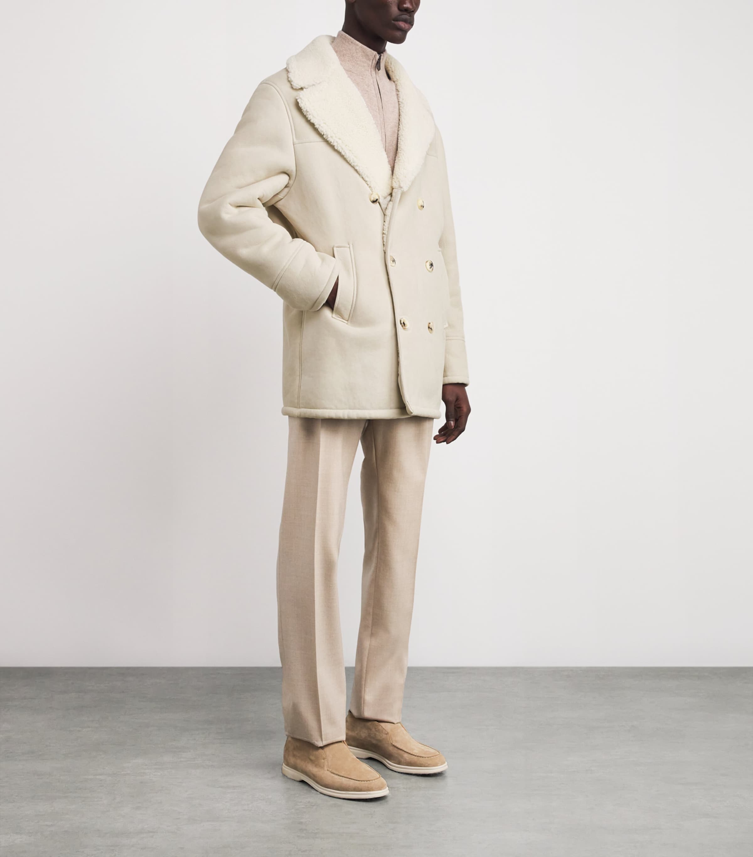 Goatskin Pea Coat 701 Image 2