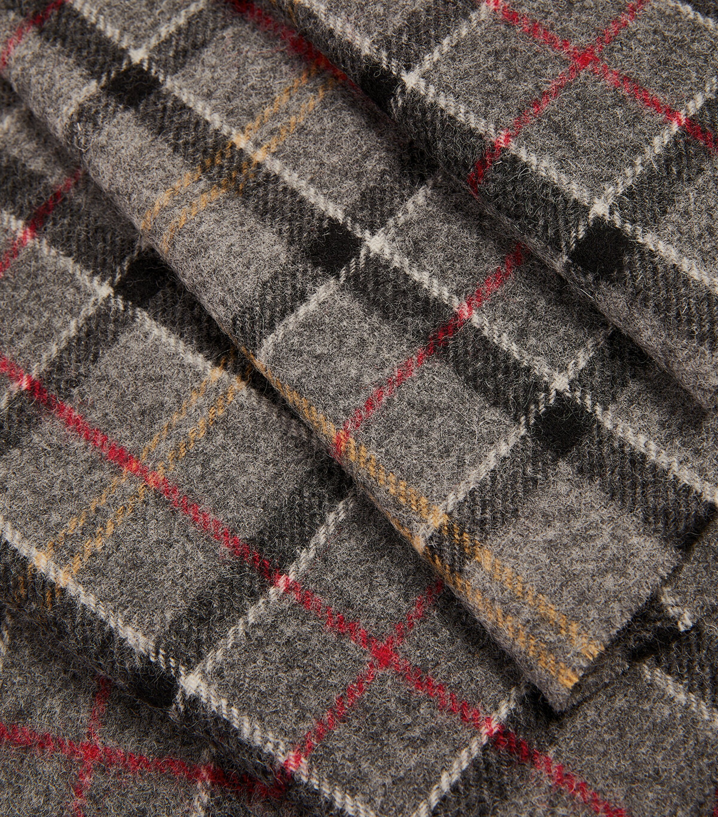 Wool Tartan Scarf MULTI Image 9