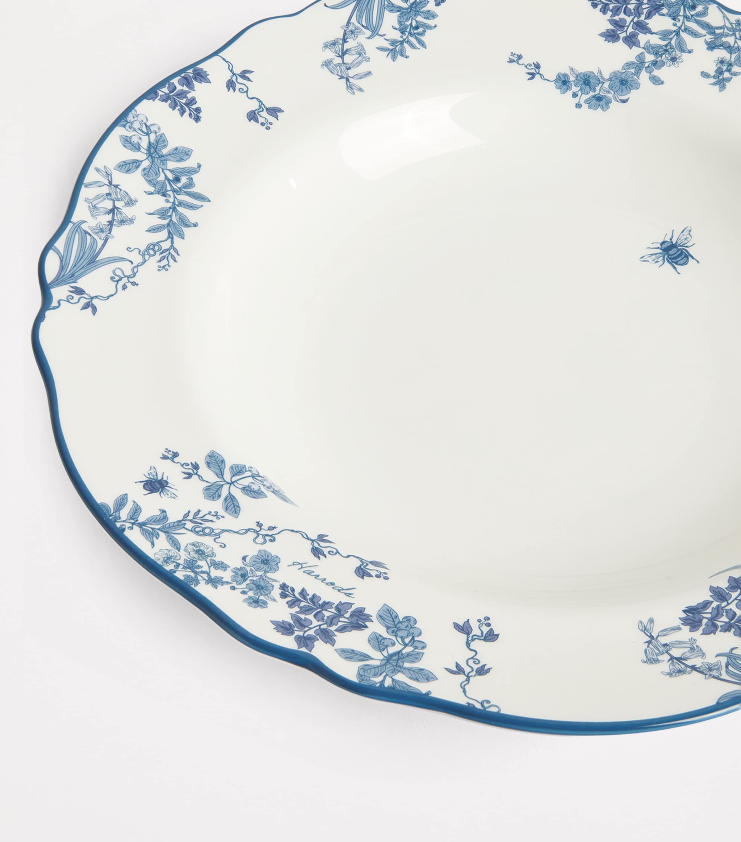 Bone China Toile Bowl (23.5cm) BLUE Image 3