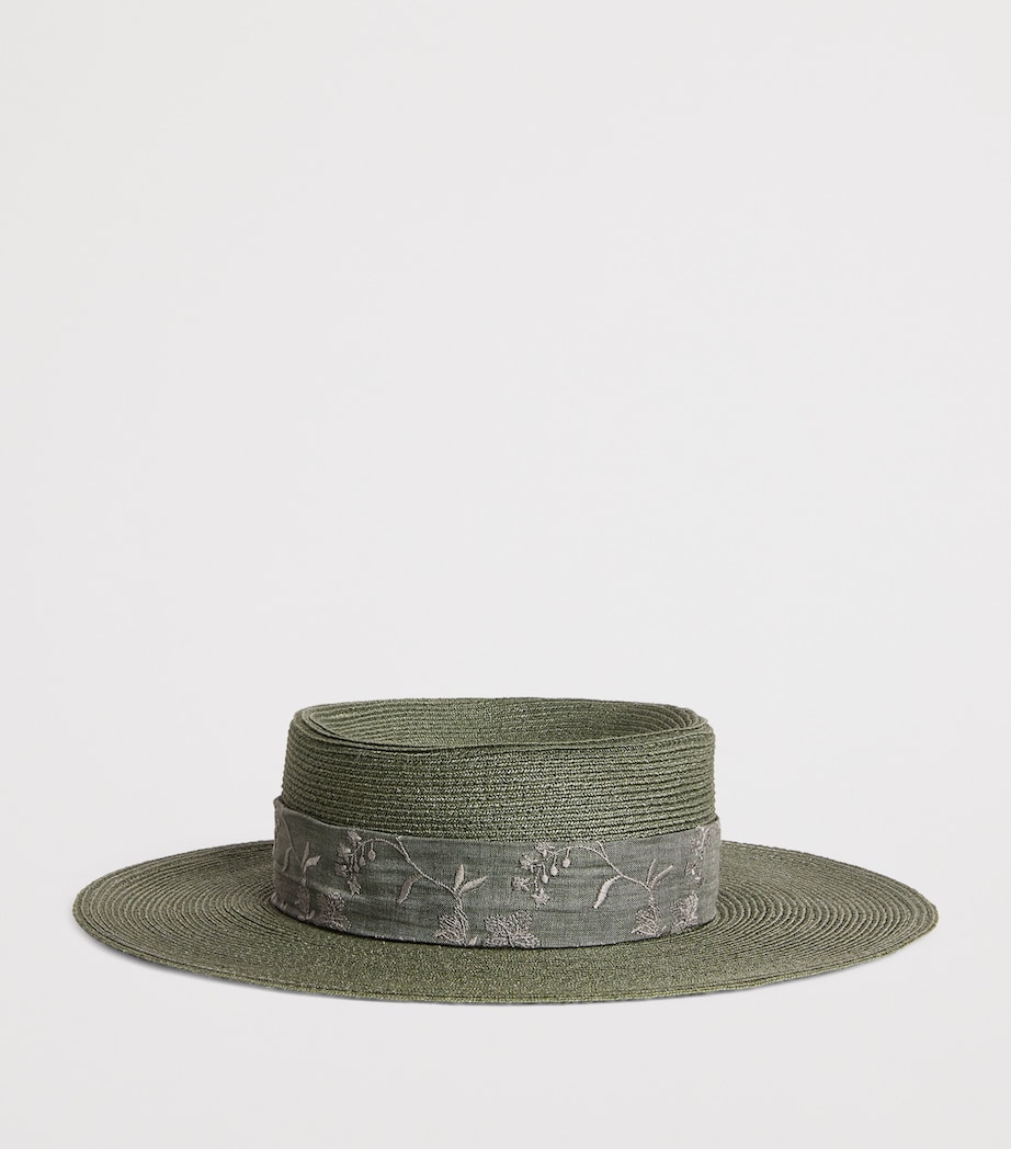 Linen Hat MILITARY GREEN Image 2