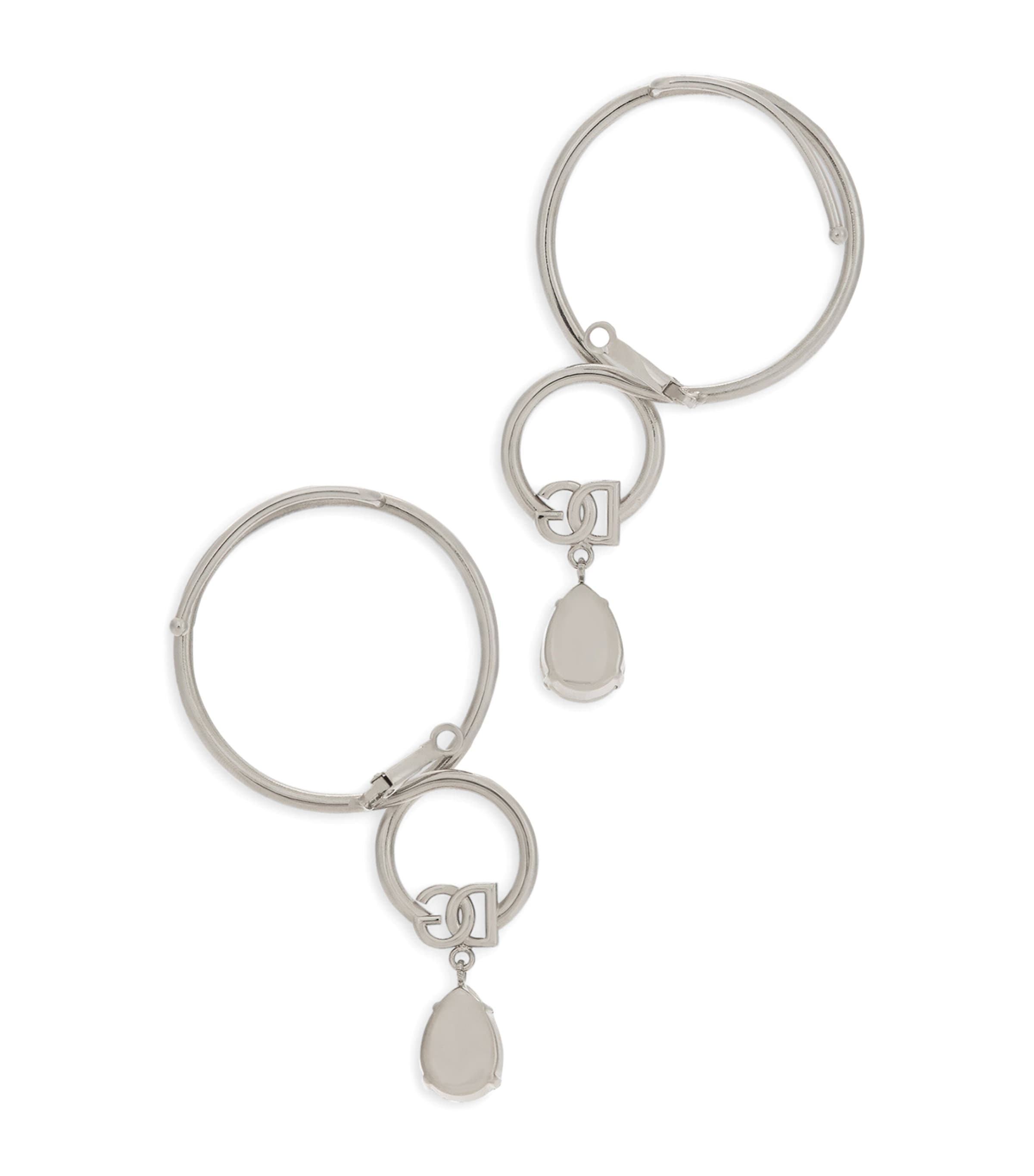 Crystal Loop Earrings 87655-SILVER/PALLADI Image 3