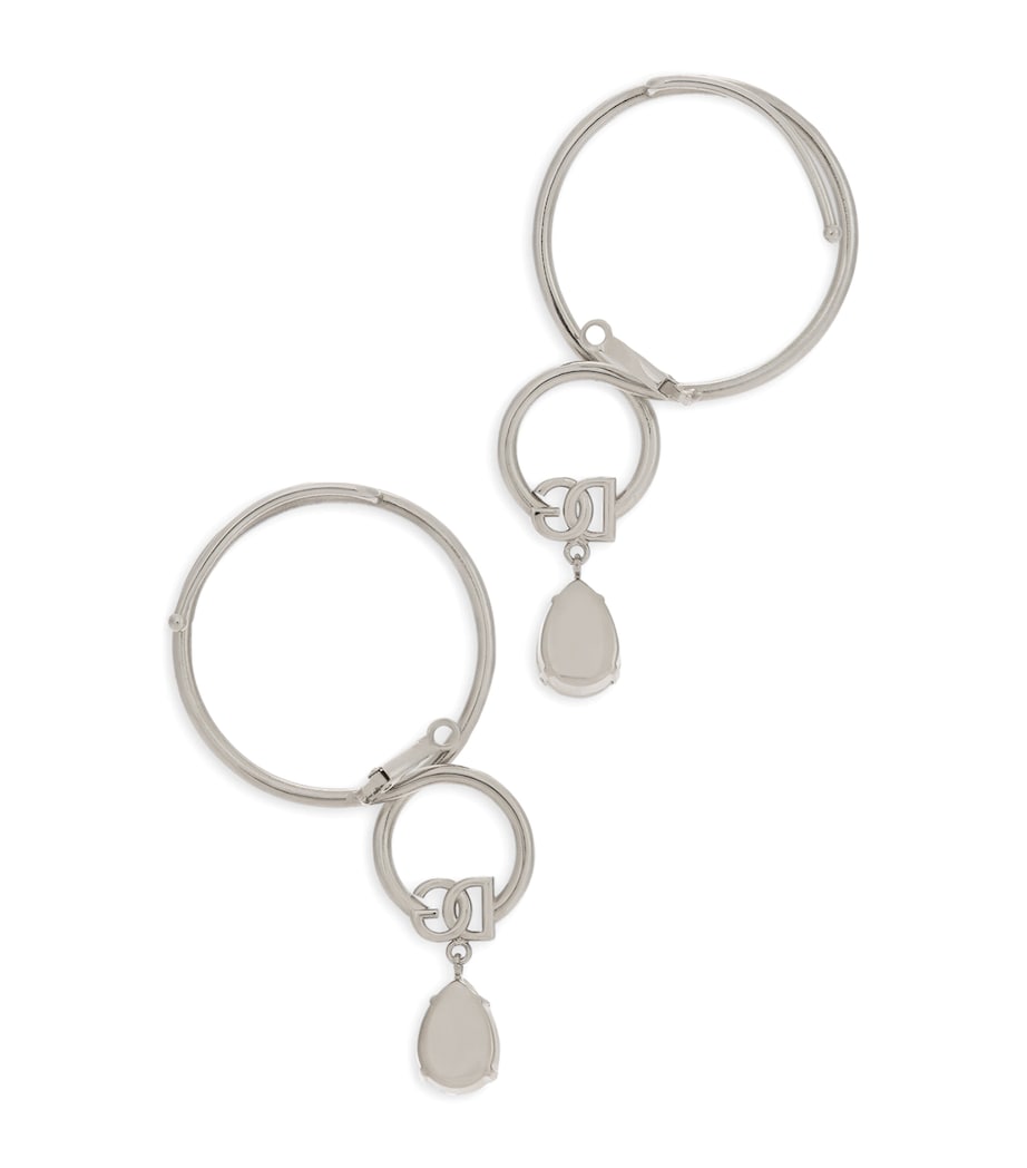 Crystal Loop Earrings 87655-SILVER/PALLADI Image 3