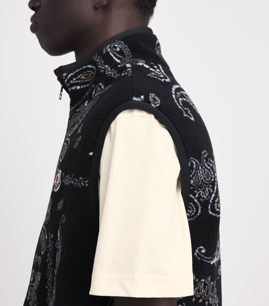 Moncler Mens Cotton Logo-Patch T-Shirt Image 3