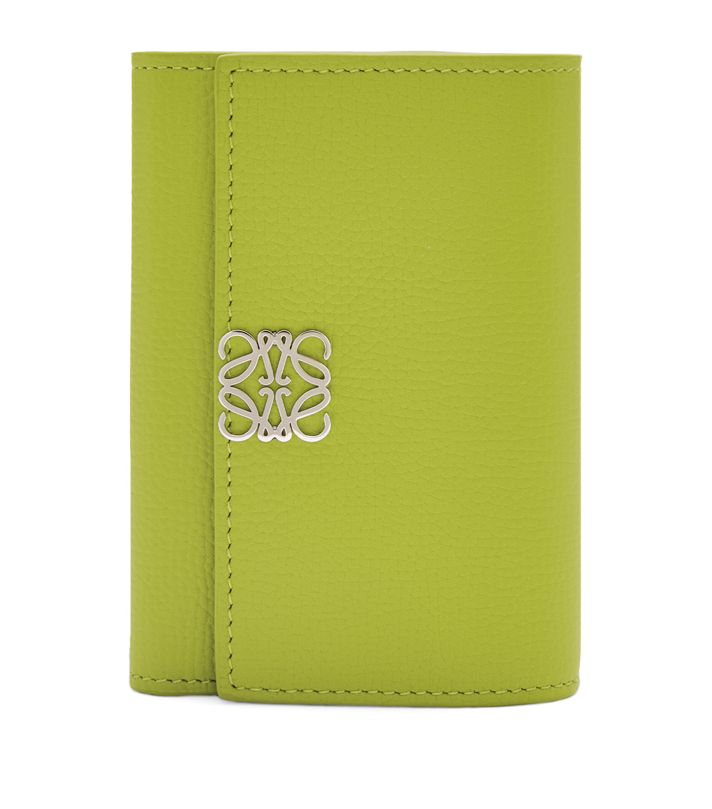 Leather Anagram Vertical Wallet MEADOW GREEN Image 1