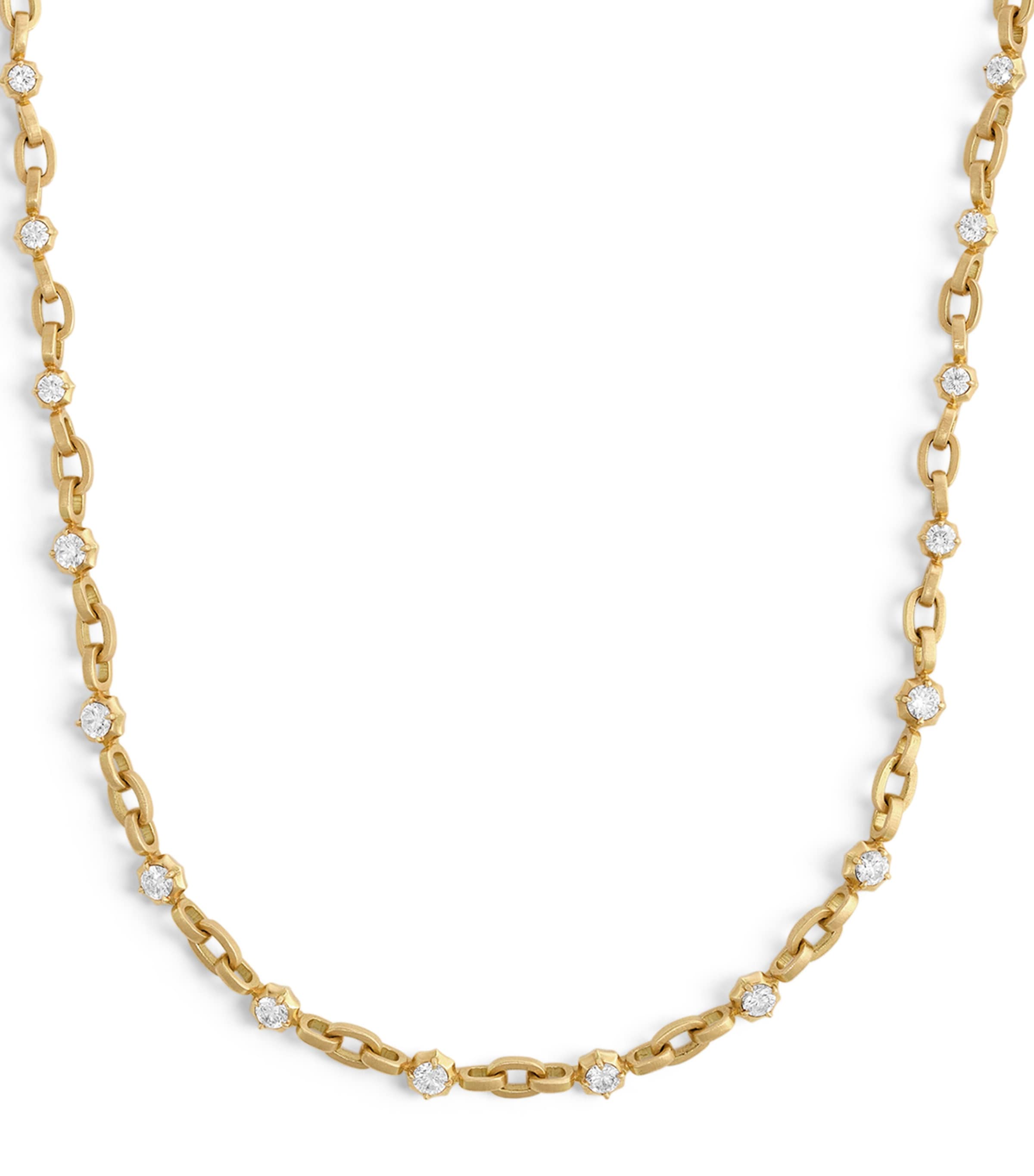 Jade Trau Yellow Gold And Diamond Pippa Necklace In Gold