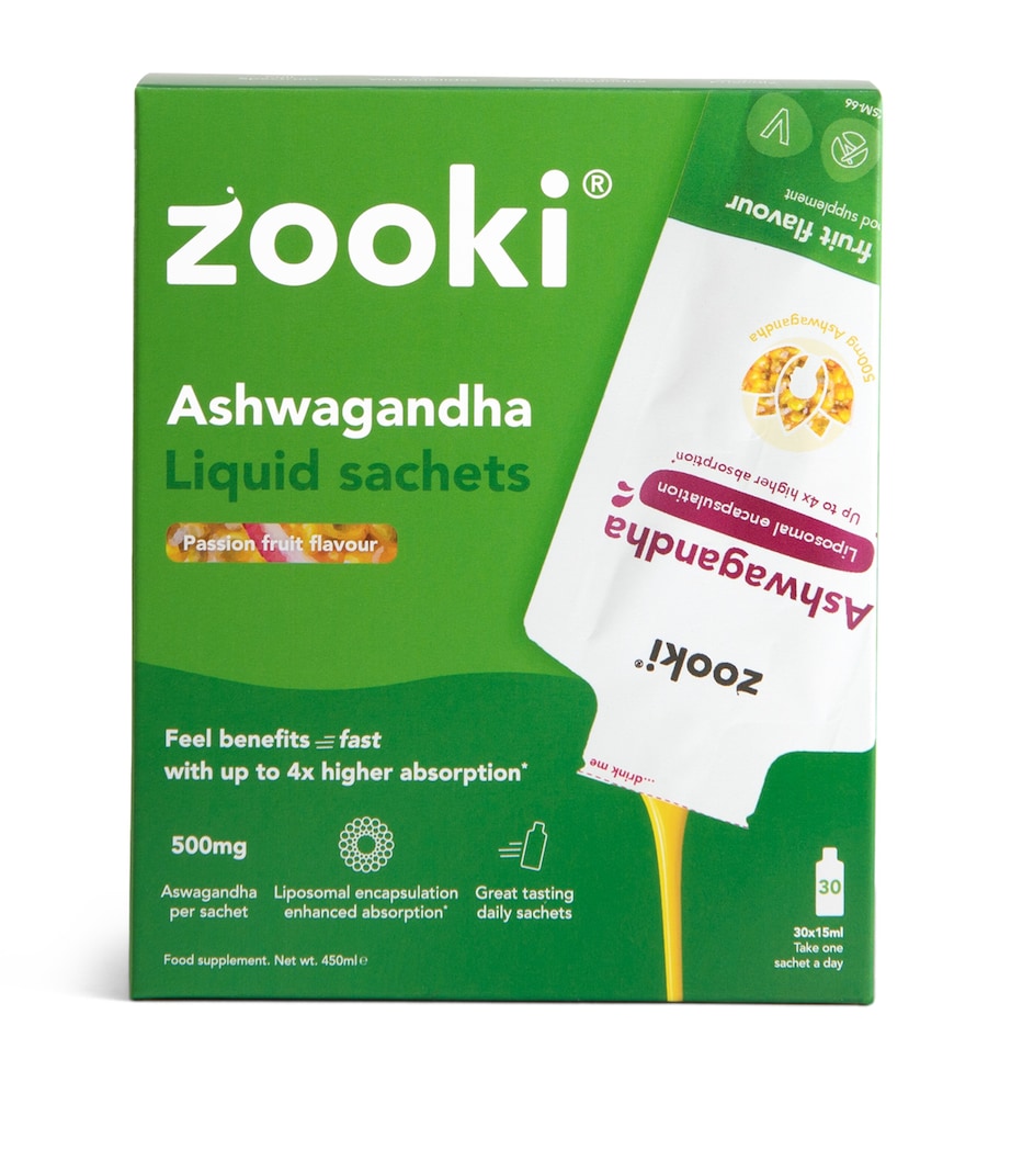 YourZooki Liposomal Ashwagandha 500mg Liquid Sachets (Pack of 30) Image 1