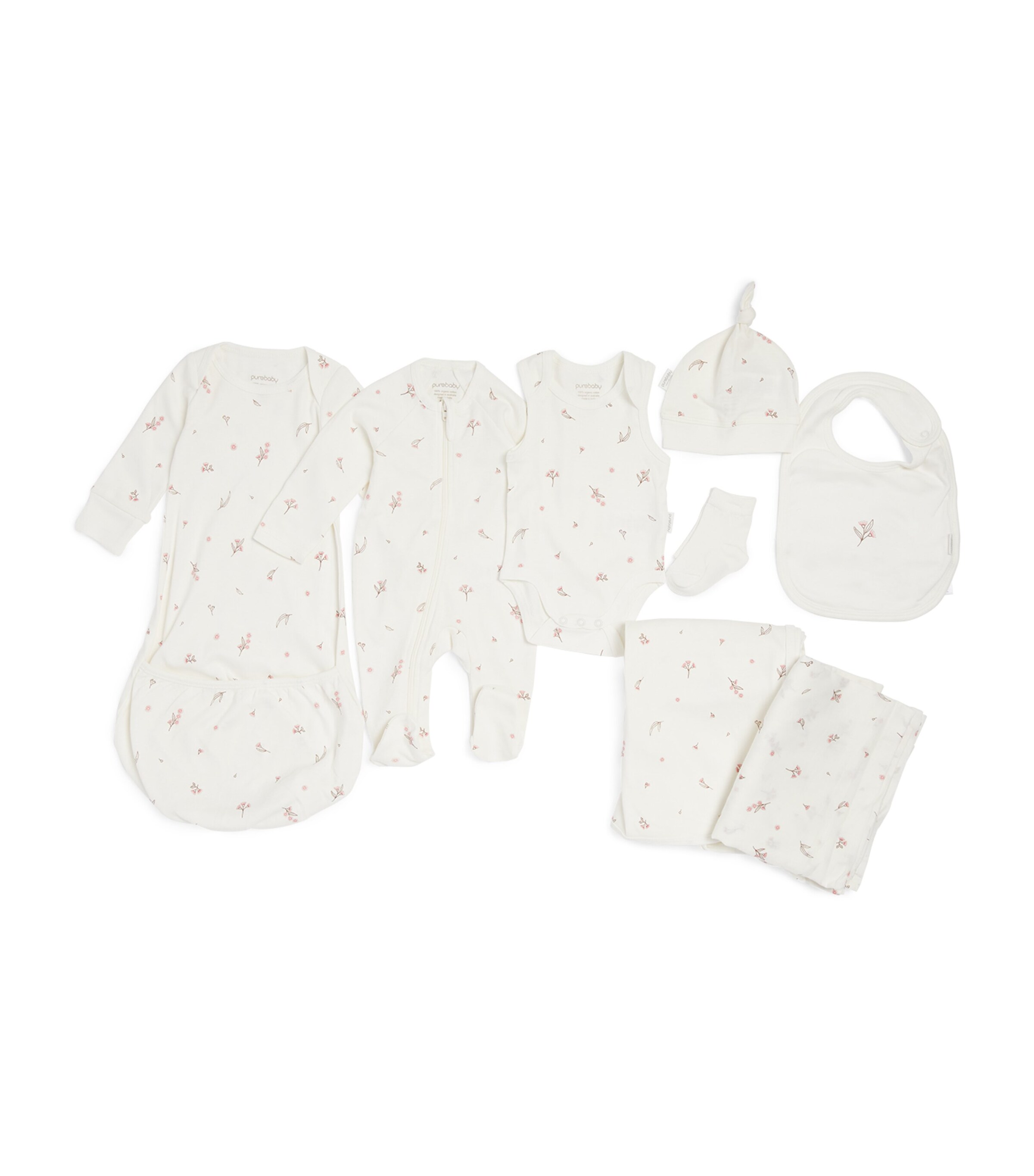 Purebaby Hospital Bag Set Vanilla Blossom Image 1
