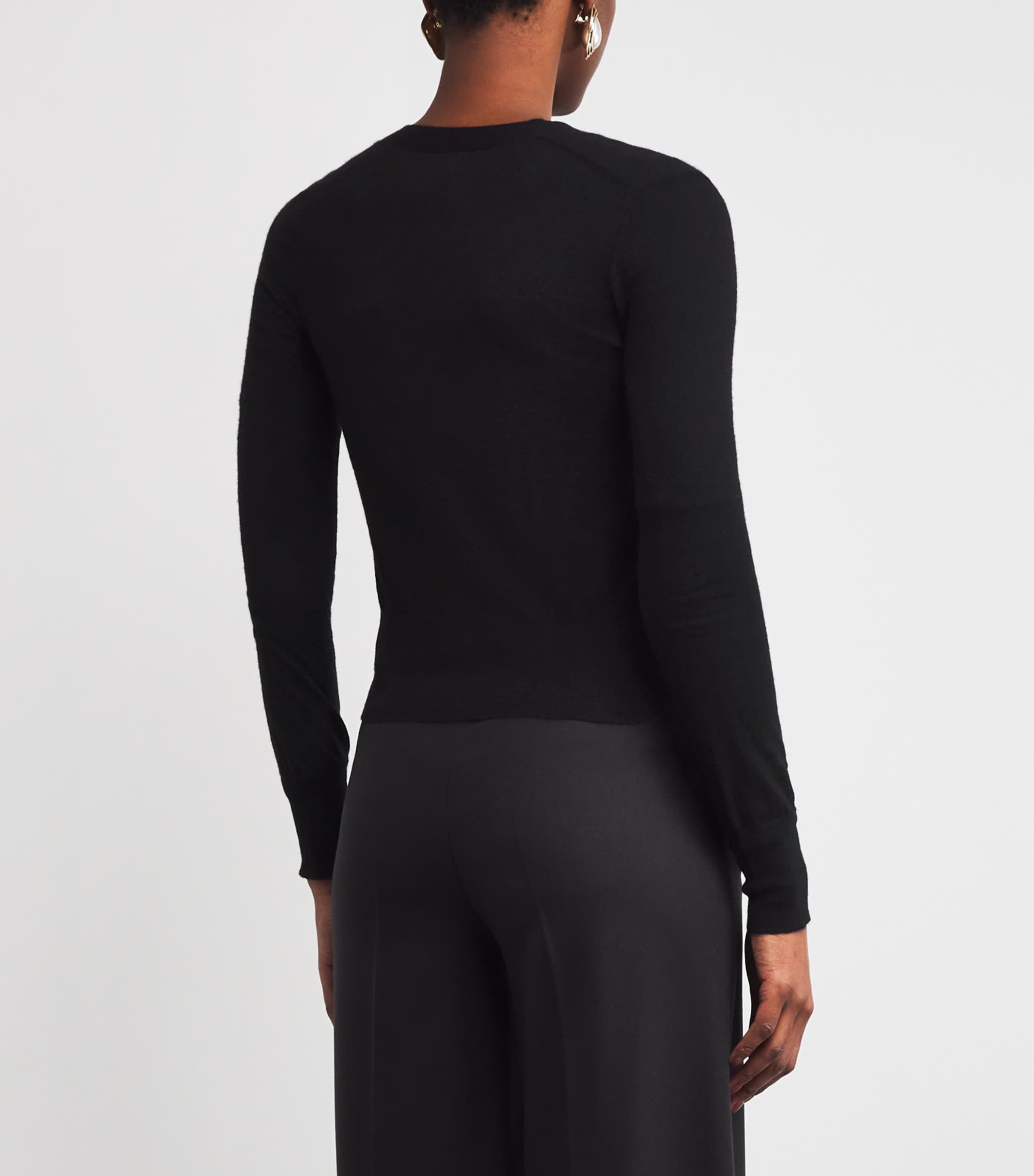 Cashmere Cashair Cardigan BLACK Image 4