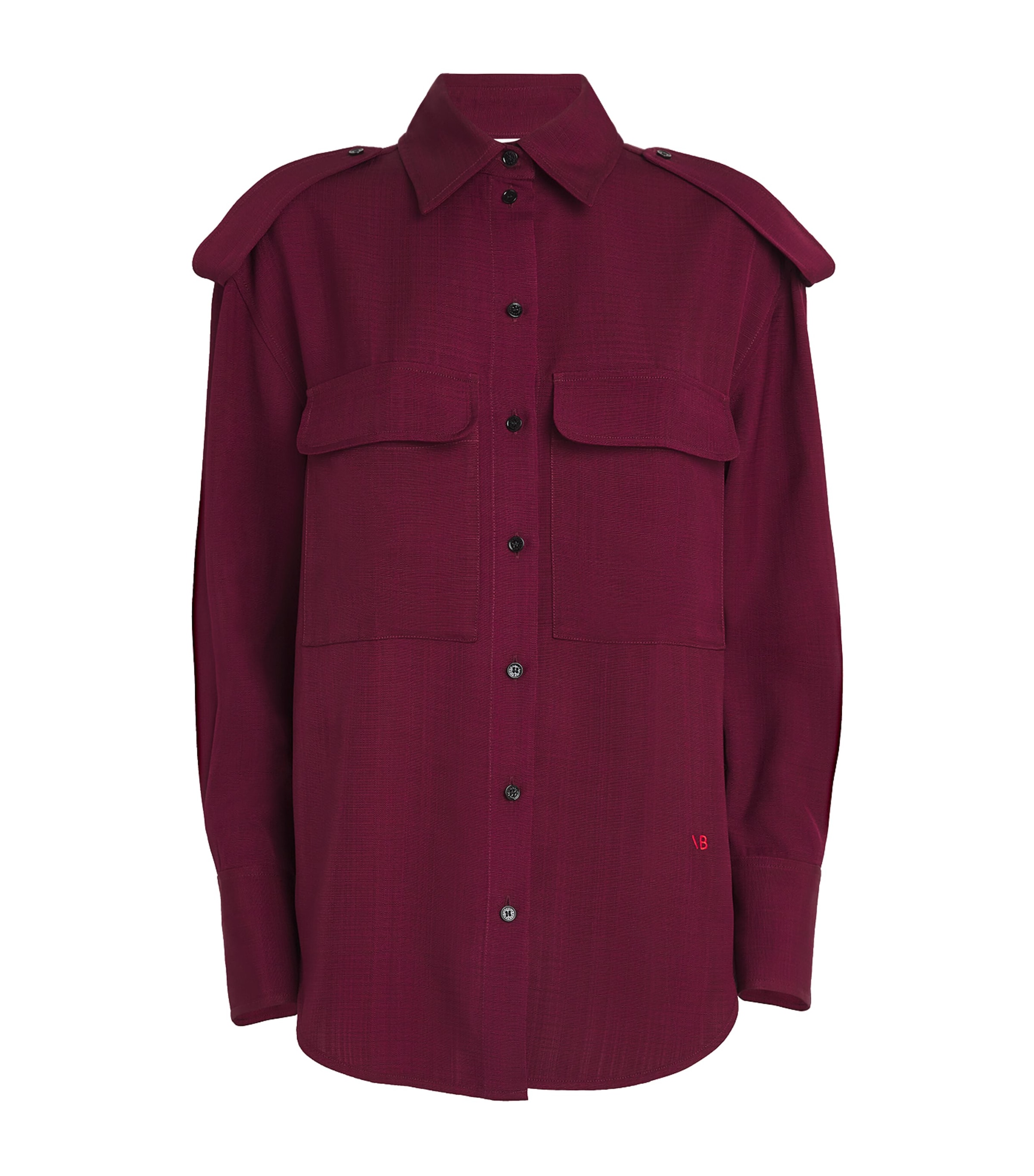 Victoria Beckham Utility Blouse In Red