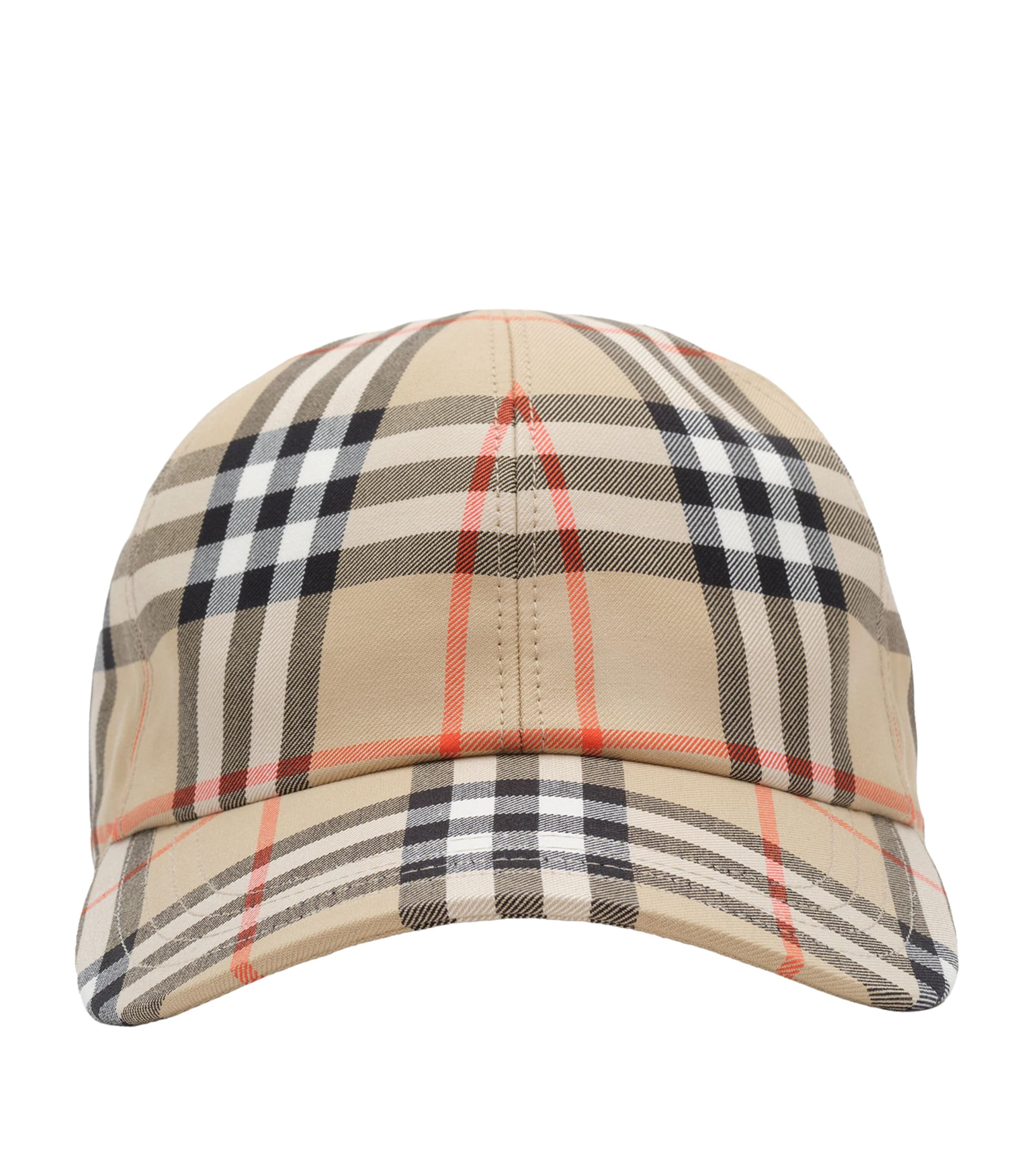 Burberry Burberry Check Baseball Cap Sand Ip Check Image 1