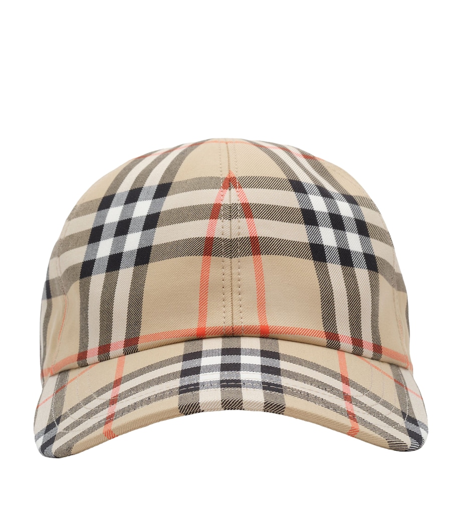 Burberry Burberry Check Baseball Cap Sand Ip Check Image 1