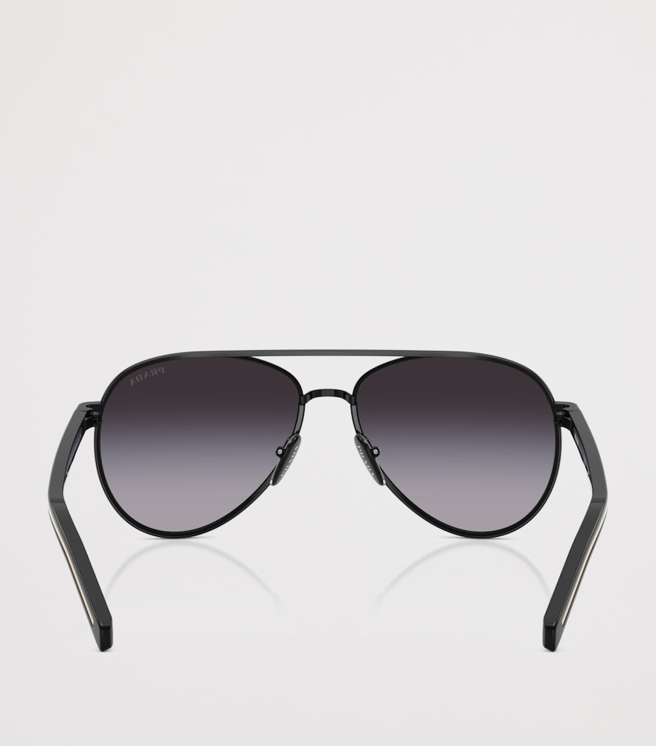 Prada B57S Pilot Sunglasses Black Image 4