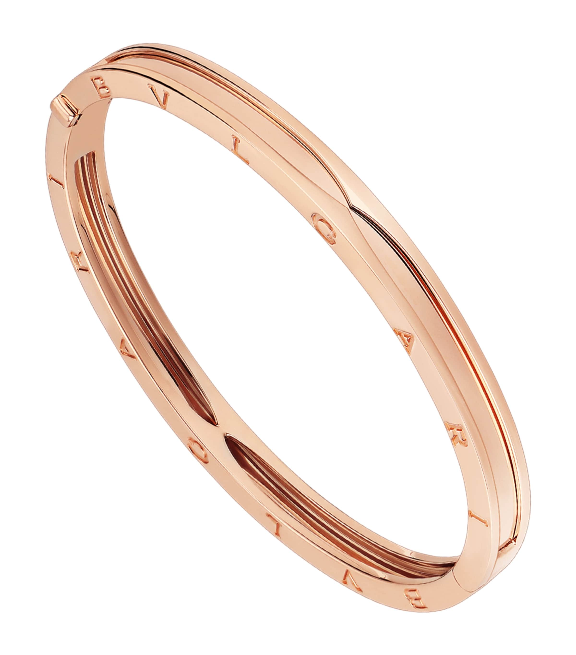 Bvlgari Rose Gold B.zero1 Bangle Harrods UK