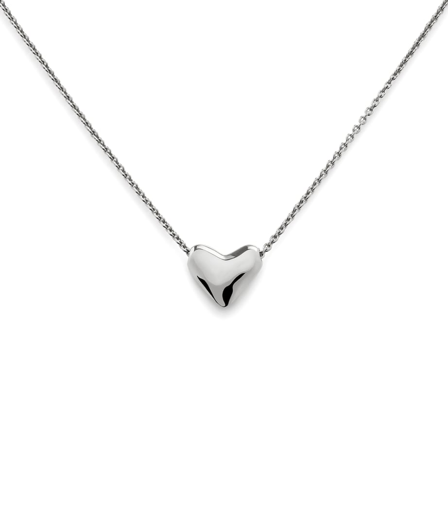 Monica Vinader Sterling Silver Heart Necklace Sterling Silver Image 1