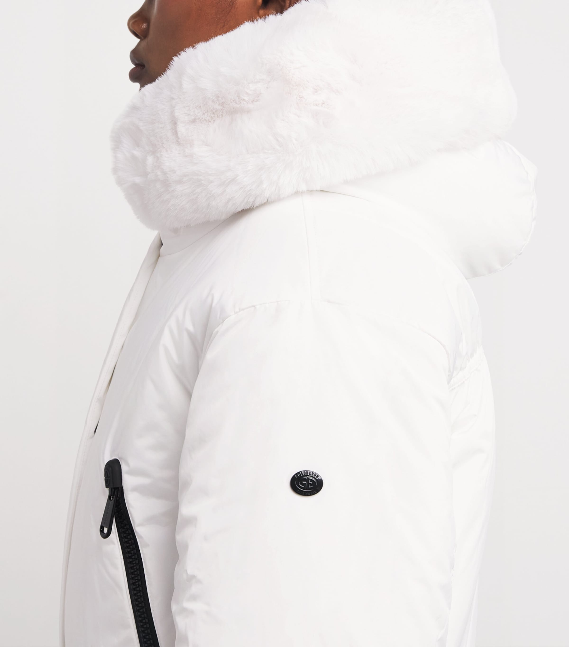 Reversible Faux Fur Indira Ski Jacket 8000 WHITE Image 7