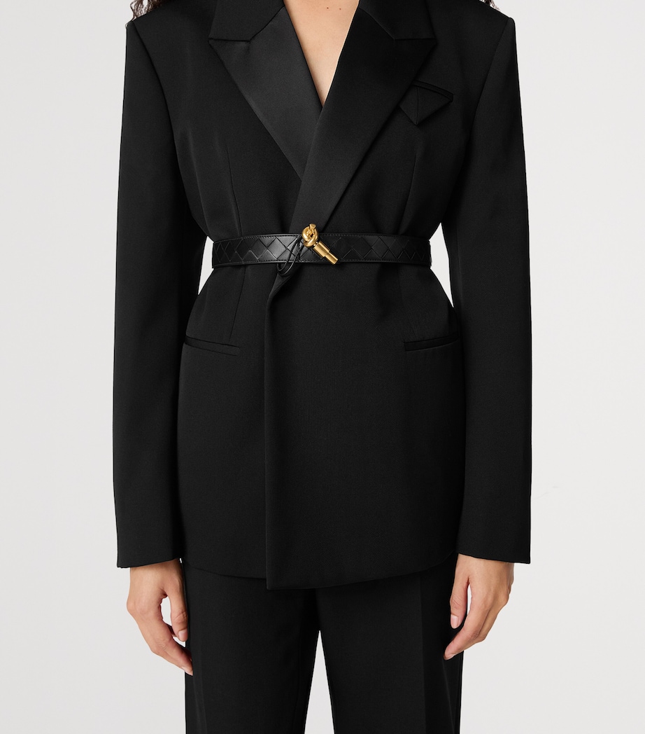 Leather Intrecciato Andiamo Belt 1019 Image 2