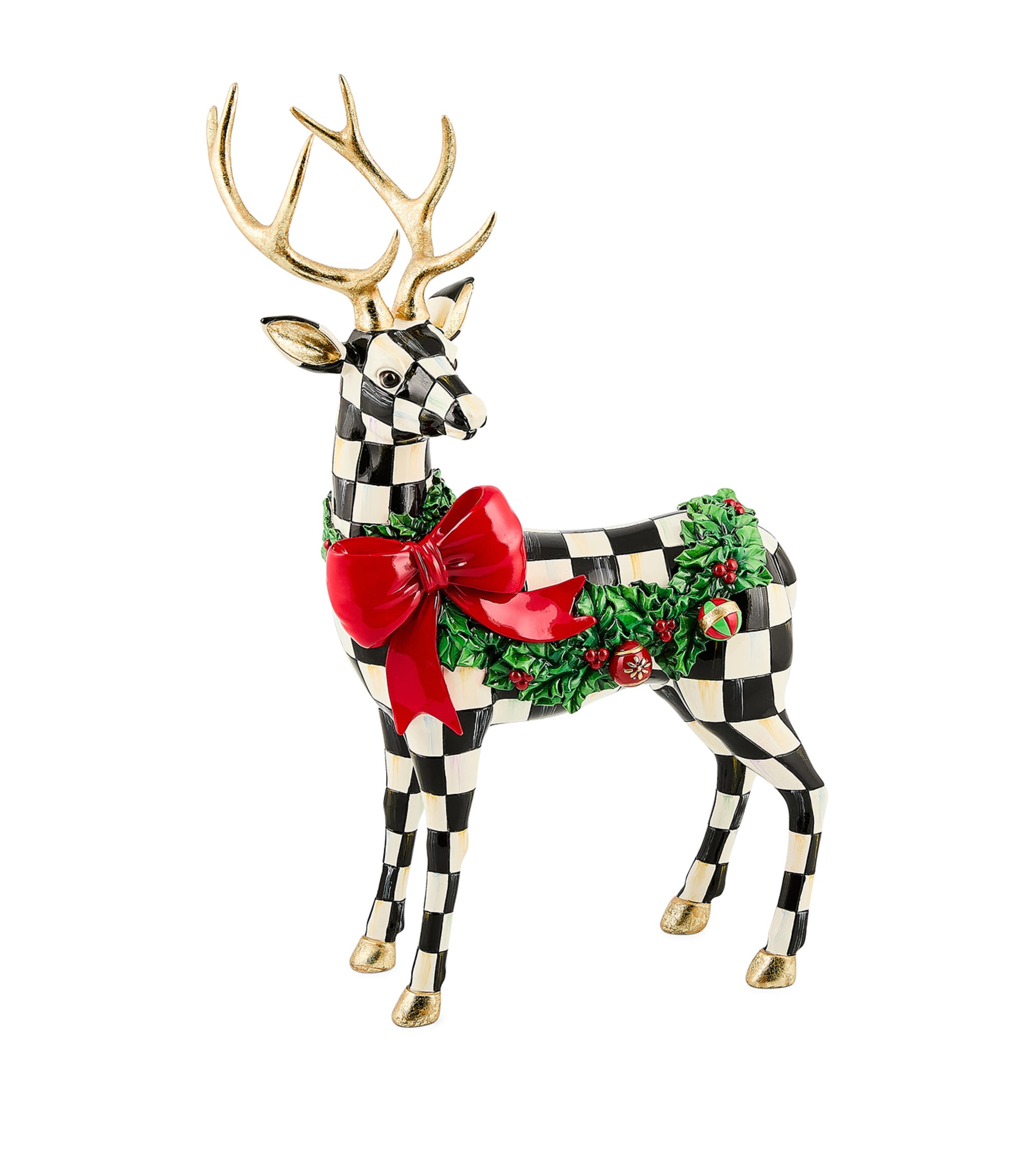 Mackenzie-childs Courtly Check Standing Deer In Multi