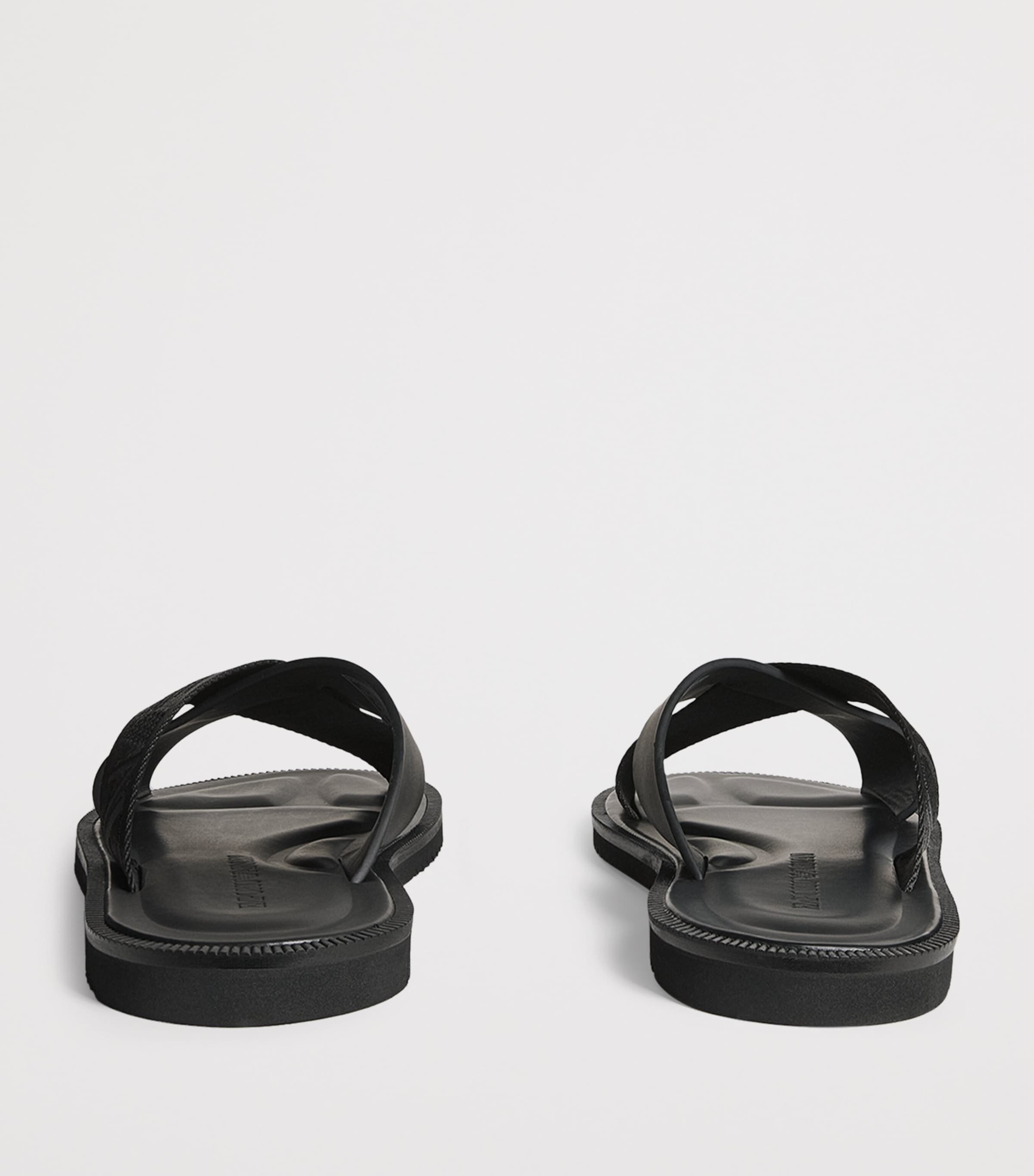 Emporio Armani Leather Crossover Sandals Image 5