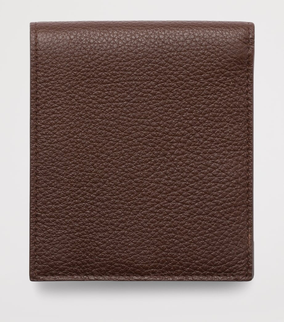 Grained Leather Triangle Wallet F0038 Image 3