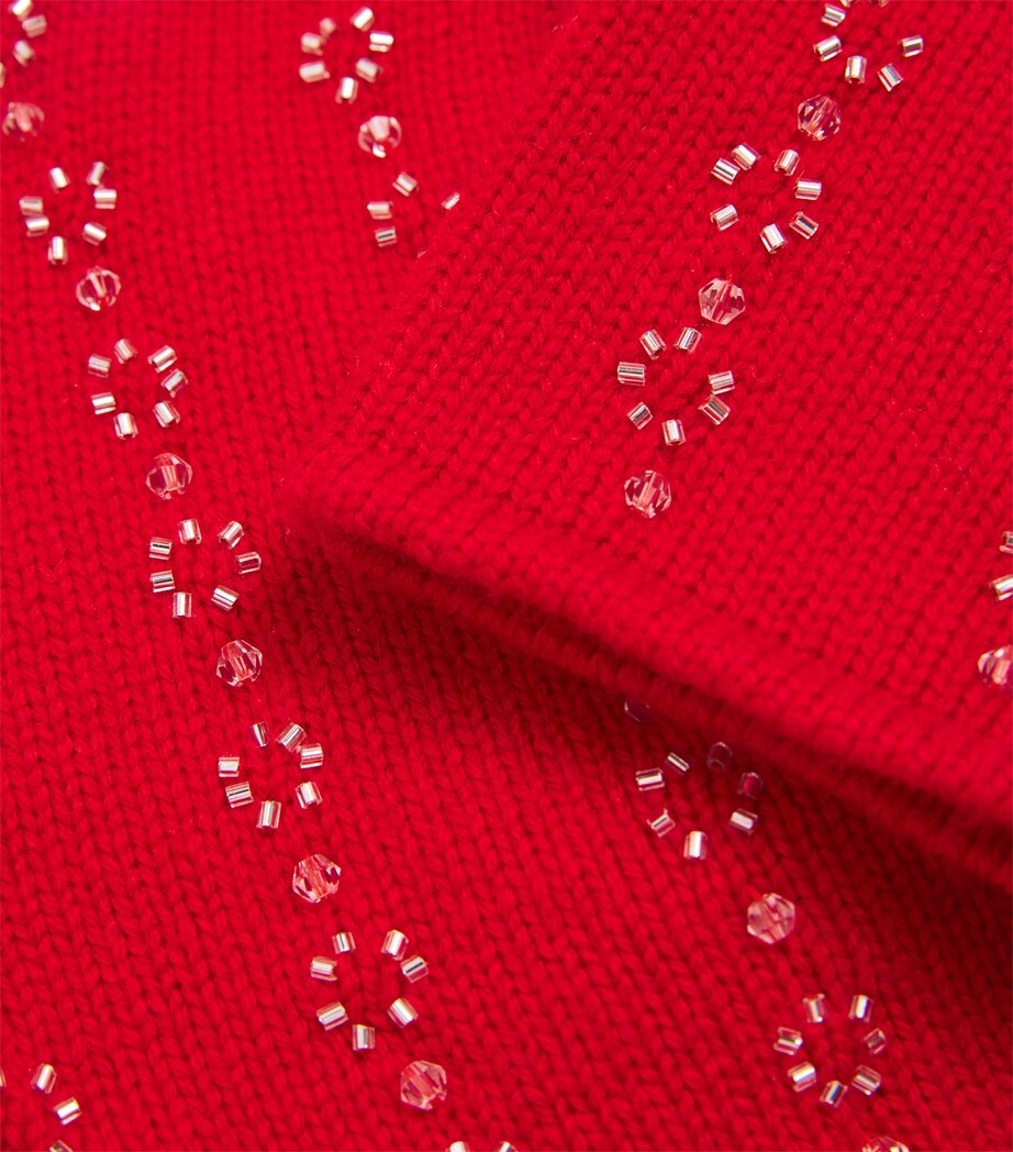 Embellished Beanie RED Image 3