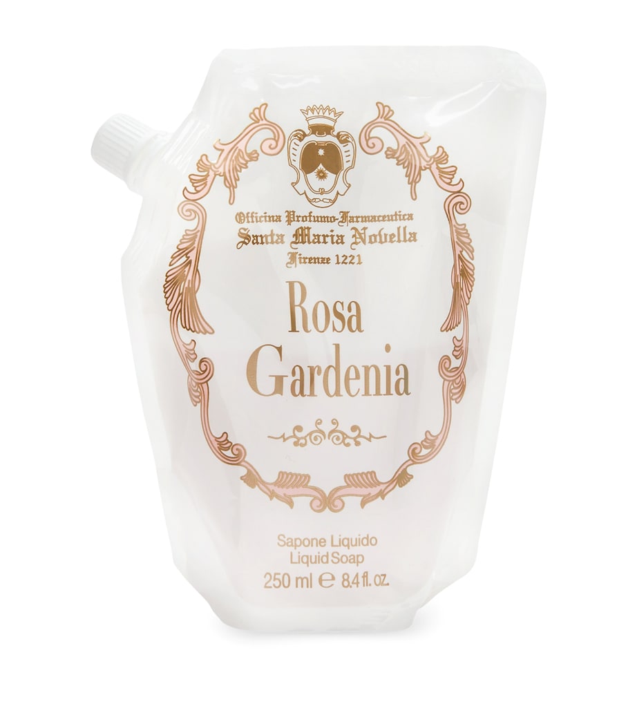 SANTA MARIA NOVELLA Sapone Liquido Rosa Gardenia Liquid Hand Soap (250ml) - Refill Image 1