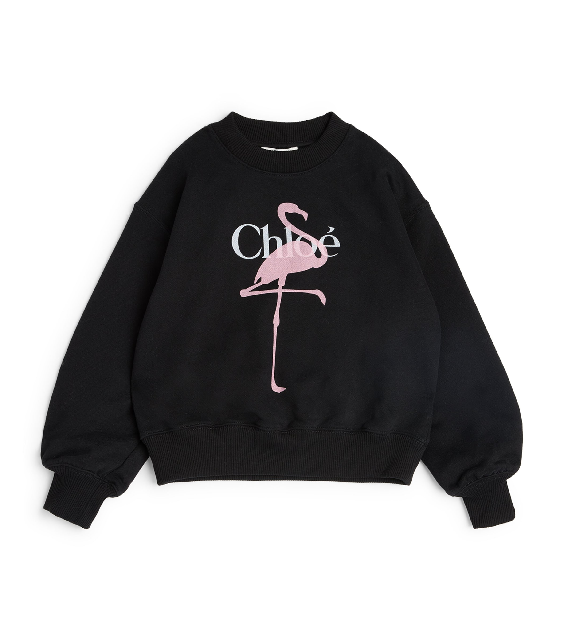 Chloé Kids Cotton Logo Sweatshirt (4-14 Years) Black Image 1