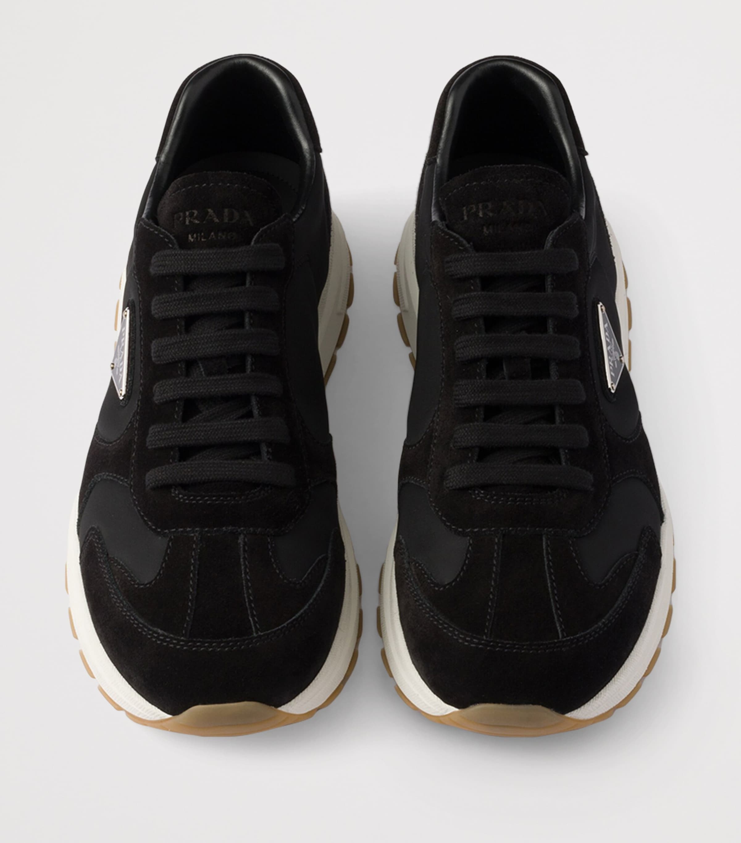 Re-Nylon and Suede Prax 2.0 Sneakers F0632 Image 4