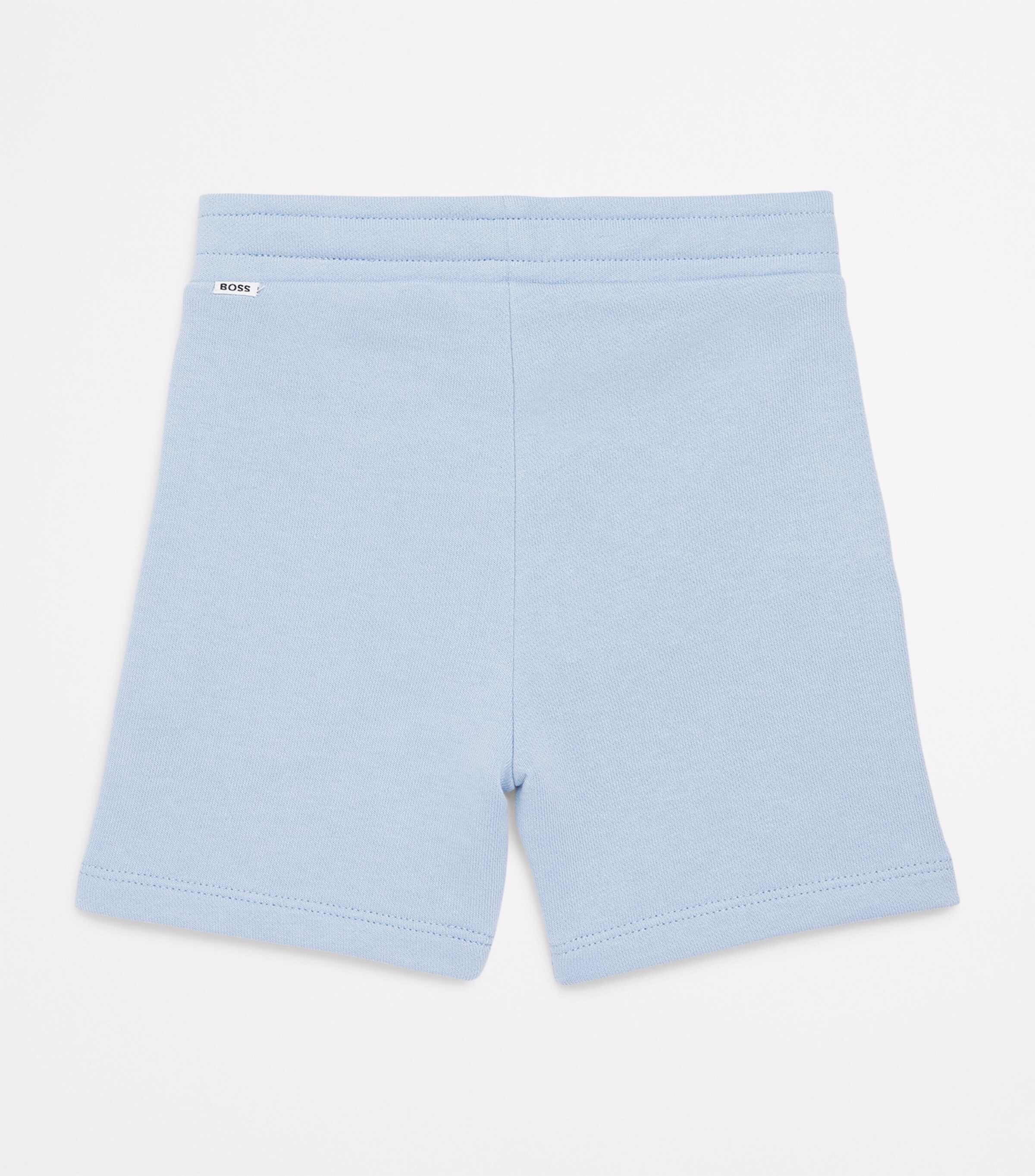 BOSS Kidswear Stretch-Cotton Logo Sweatshorts (3-18 Months) Persian Blue Image 2