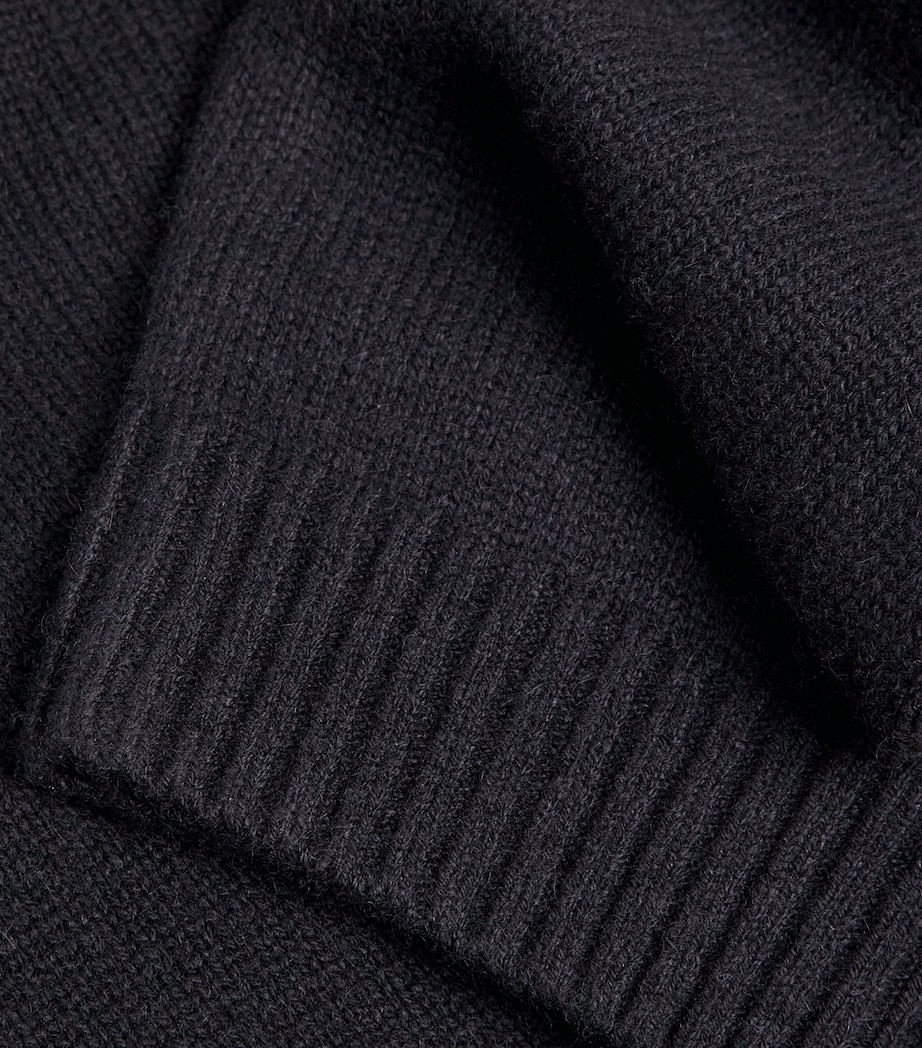 Wool-Cashmere Blend V-Neck Sweater ONYX Image 5
