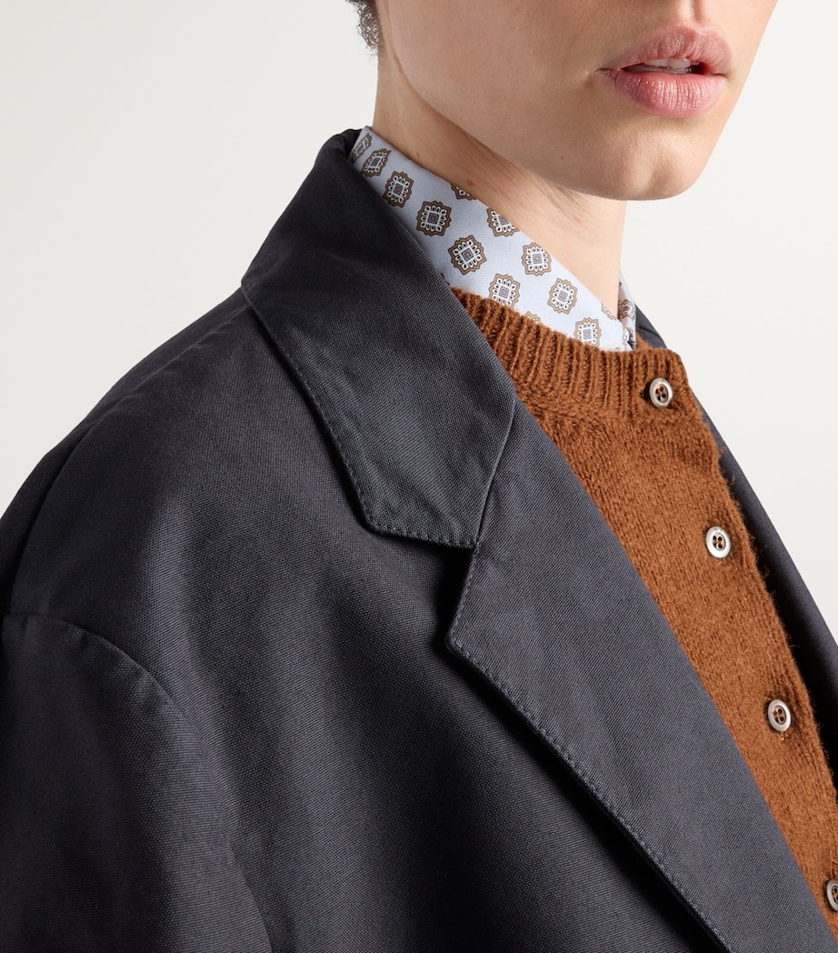 Cotton Single-Breasted Blazer F0008 Image 5