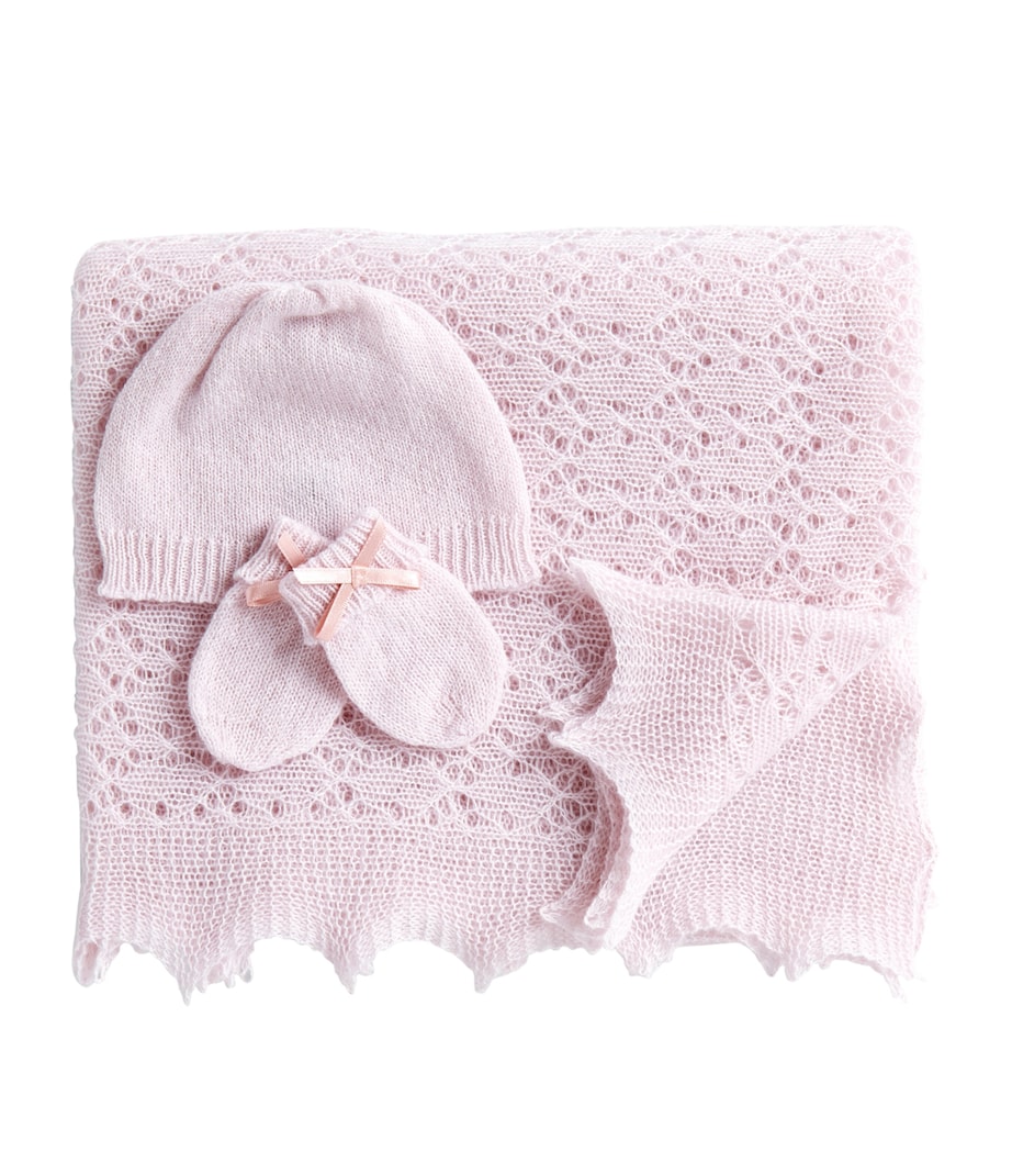 Cashmere Shawl Gift Set PINK Image 1