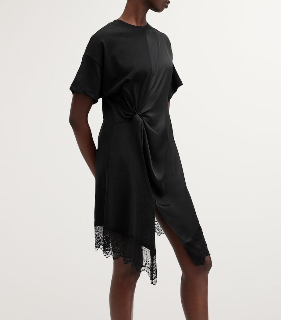 Lana Panelled Mini Dress BLACK Image 6