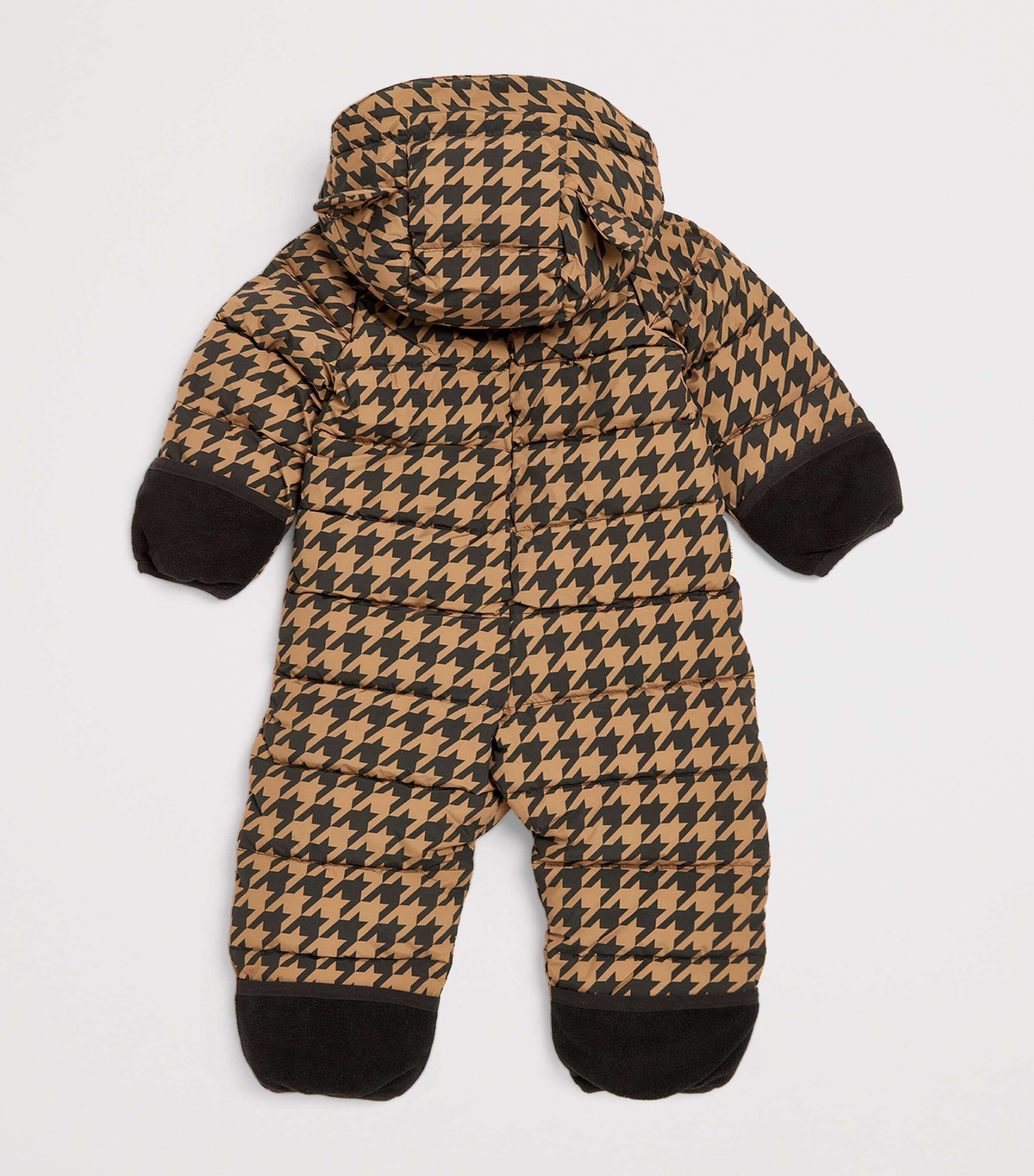 Padded Cloud Ski Suit (0-36 Months) TOFFEE HOUNDSTOOTH Image 2