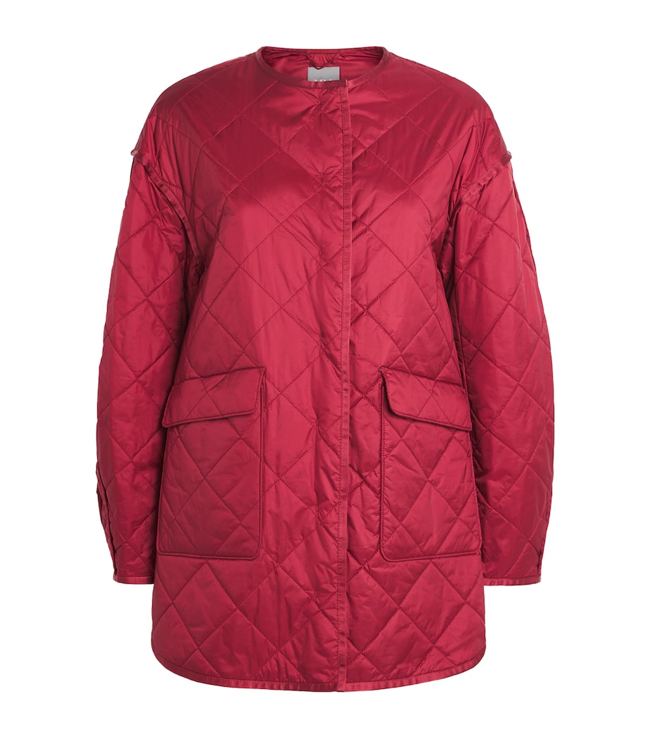 Mmlspiga Quilted Jacket 056 DARK RED Image 1