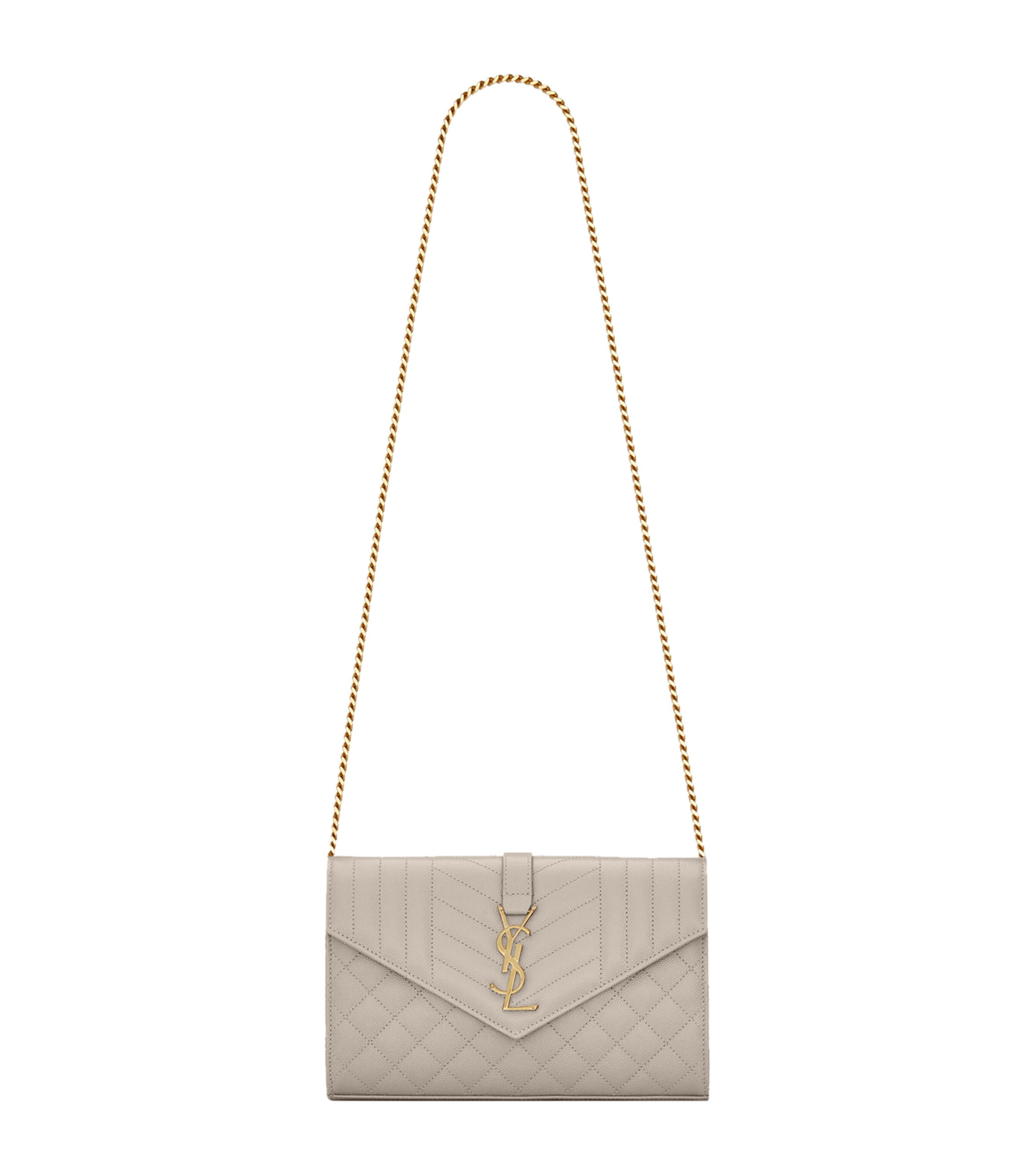 ショルダーバッグ・ポシェット SAINT LAURENT ENVELOPE SHOULDER BAG SAINT LAURENT Envelope medium quilted textured-leather