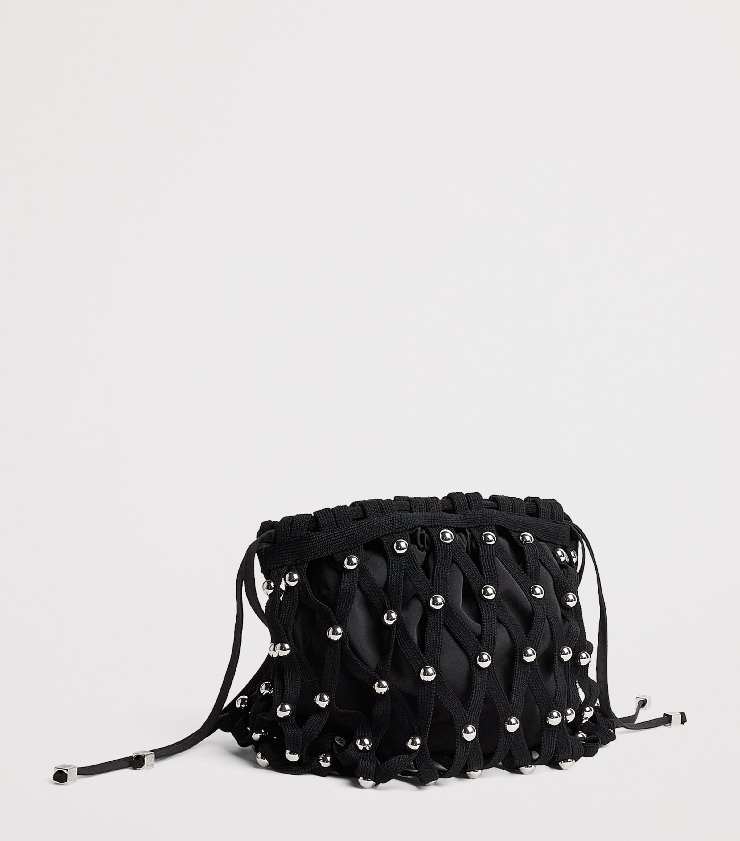 Sandro Paris Studded Shoulder Bag Black Image 3