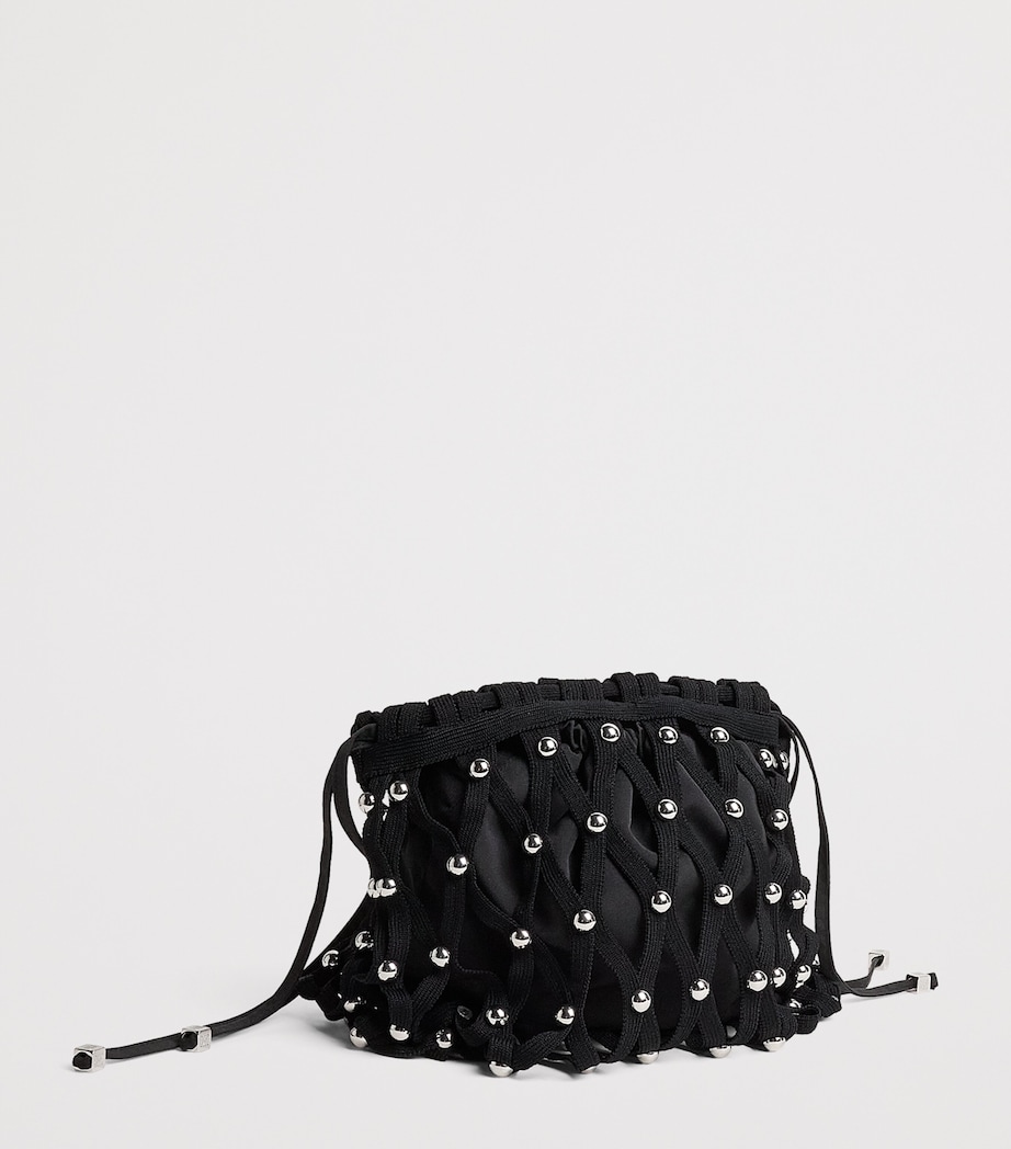 Sandro Paris Studded Shoulder Bag Black Image 3
