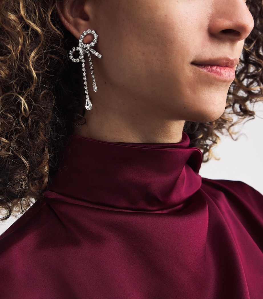 Rhodium-Plated Crystal Mirabelle Earrings CRYSTAL Image 2