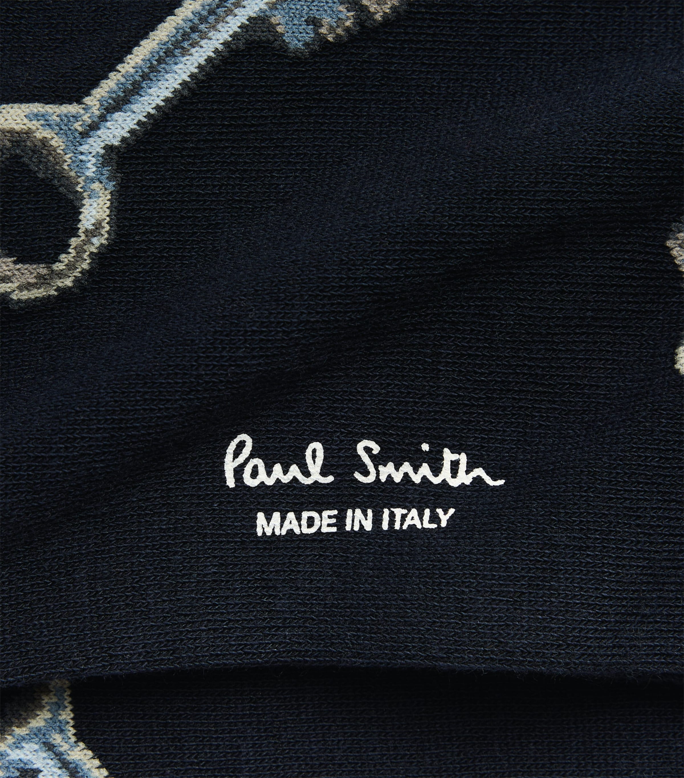 Paul Smith Mens Keys Socks Blue Image 2