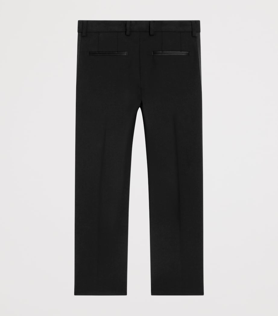 Dolce&Gabbana Kids Virgin Wool-Blend Tailored Trousers (8-14 years) Black Image 2