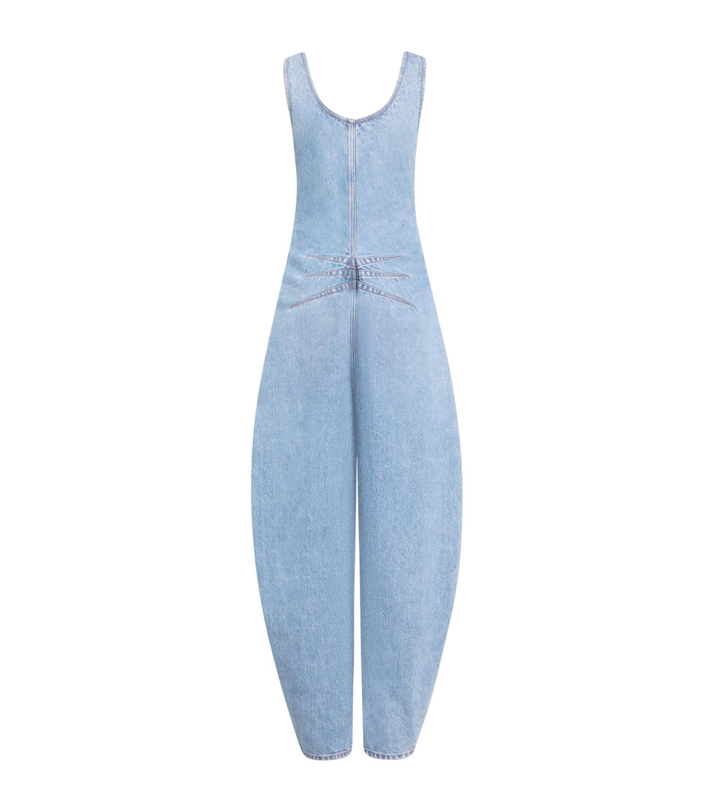 Alaïa Womens Wool-Blend Jumpsuit Cloudy Blue Image 1
