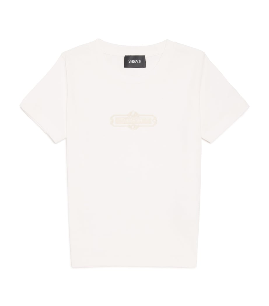 Cotton Classical Hall T-Shirt (6-14 Years) 6WK00WHITE+GOLD Image 1