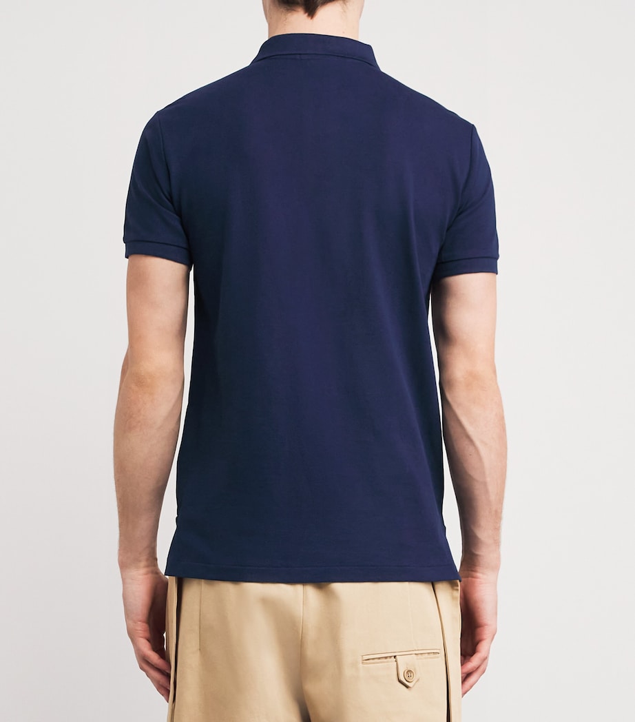 Cotton Mesh Slim-Fit Polo Shirt NEWPORT NAVY Image 4