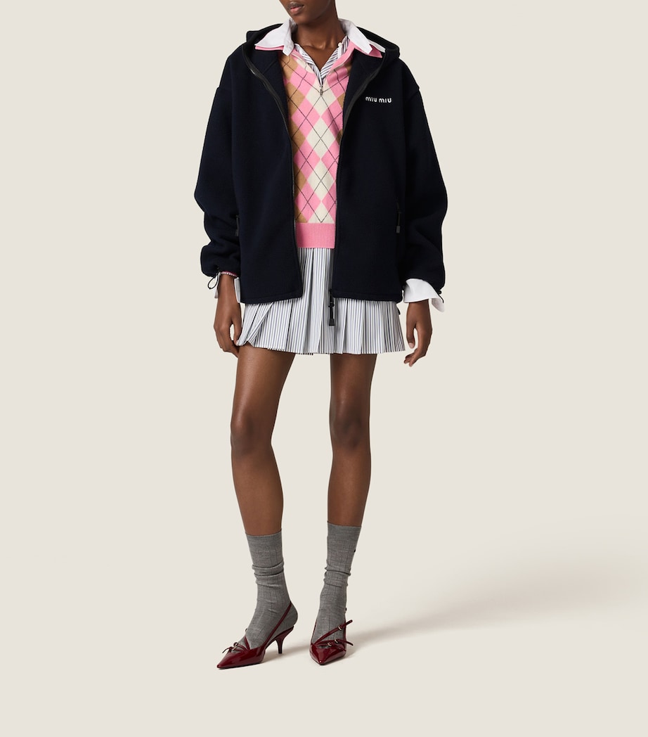 Cotton Poplin Stripe Mini Dress F0UB0 Image 6