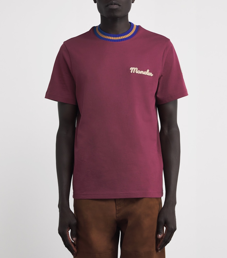Cotton Logo Embroidered T-Shirt 468 Image 3