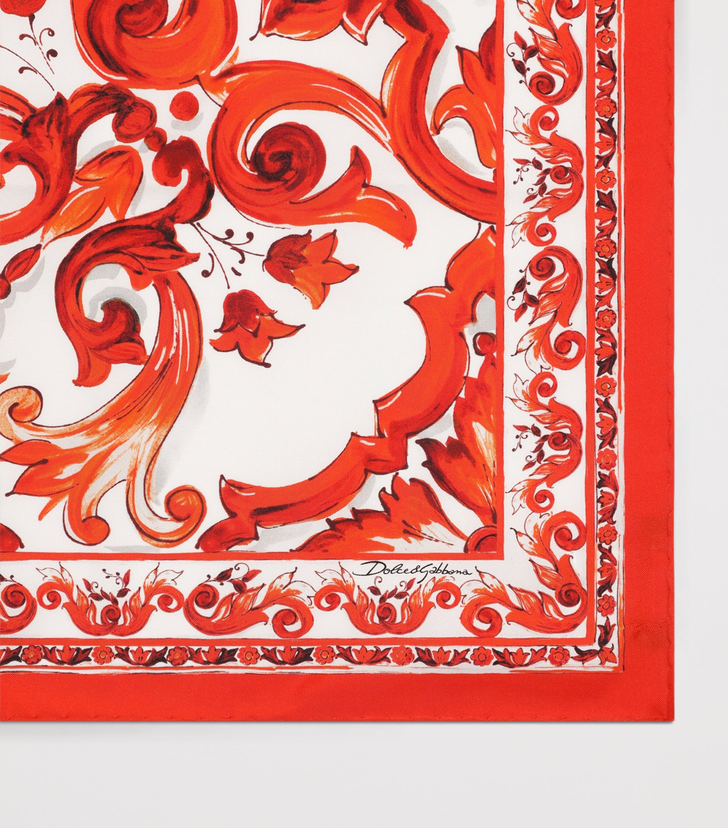 Dolce&Gabbana Multi Silk Majolica Print Foulard | Harrods SA