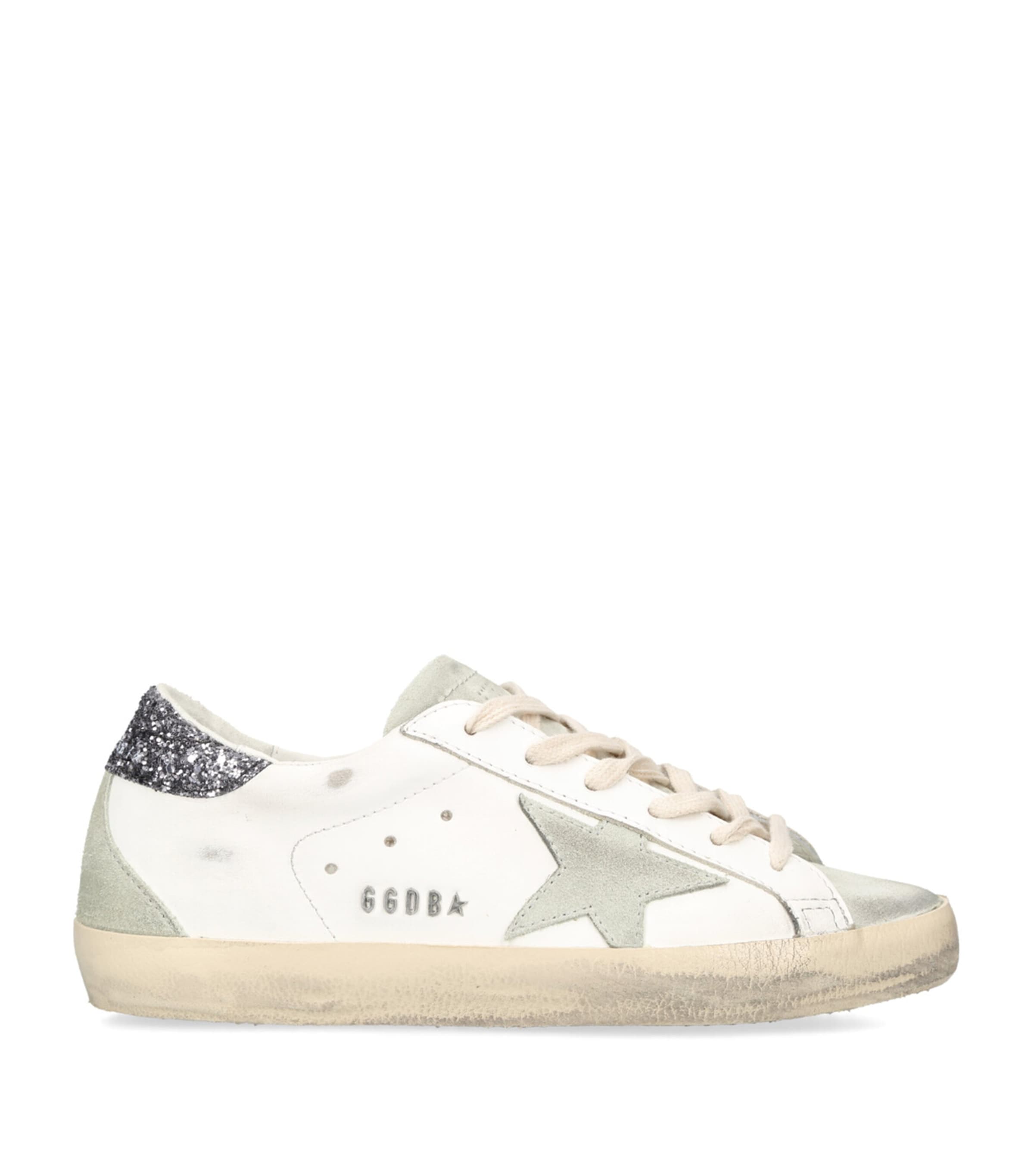 Golden Goose Leather Superstar Sneakers In White