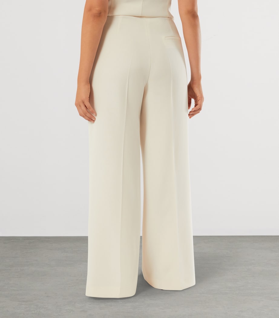Meconagro Long Wide-Leg Trousers CHAMPAGNE Image 4